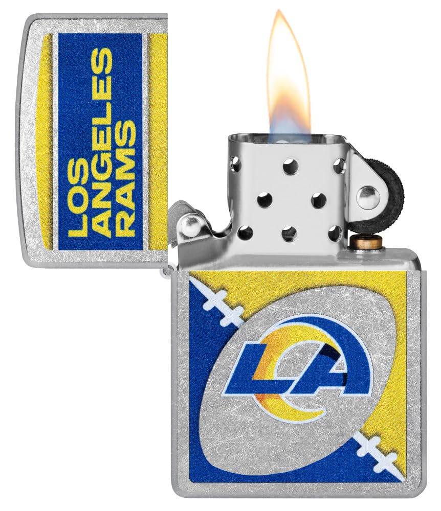 Zippo Nfl Los Angeles Rams Street Chrome Pocket Lighter