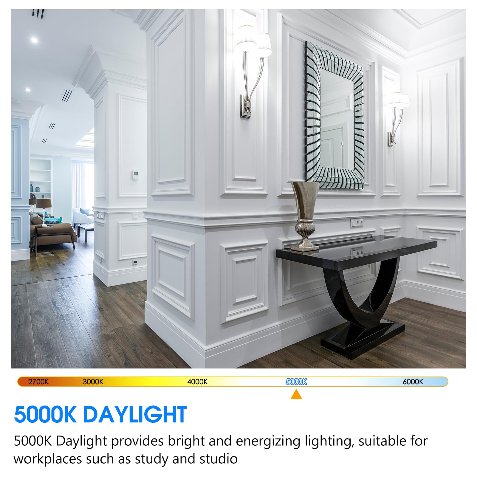 Energetic Led Gu24 Light Bulb, A19 Shape 60 Watt Equivalent (8.5W), 5000K Daylight, 800 Lumens, Non-Dimmable, 2 Pin Led Light Bu