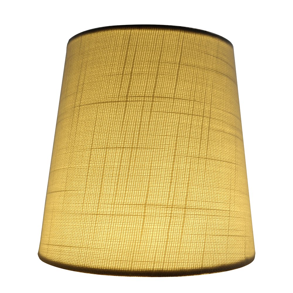 Meriville Set Of 5 Off White Linen Clip On Chandelier Lamp Shades, 4-Inch By 5-Inch By 5-Inch