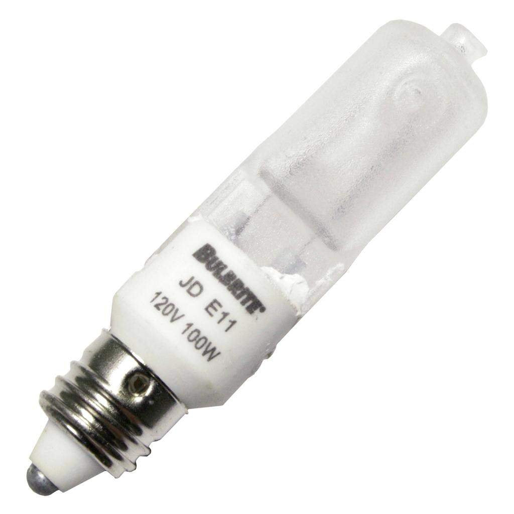 Bulbrite Q100FR/MC Halogen Mini-Candelabra E11 Bulb, 100-Watt, Frosted