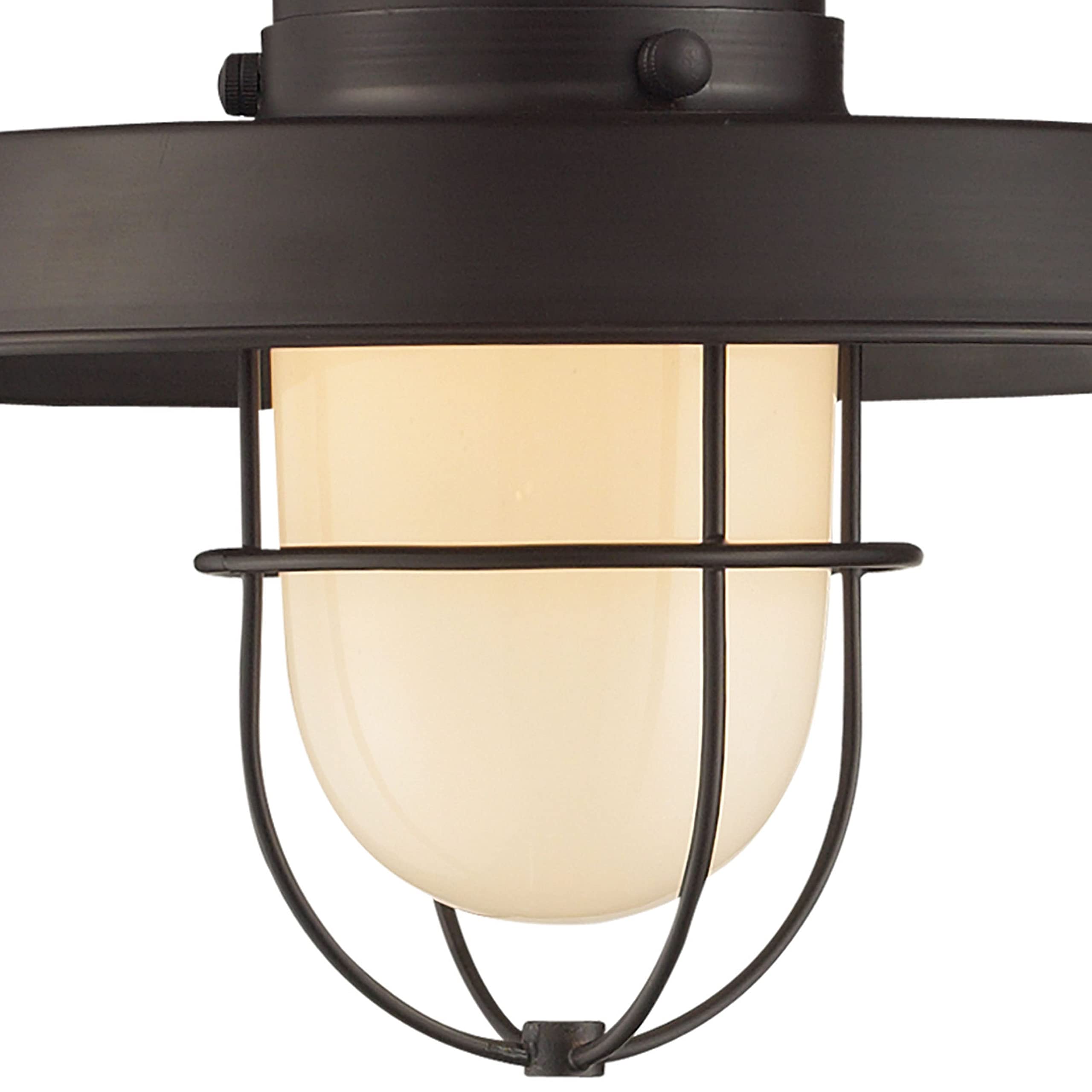 Elk Home 1-Light Farmhouse Table Lamp, Oil Rubbed Bronze Metal Shade, 32&quot; Transitional Design