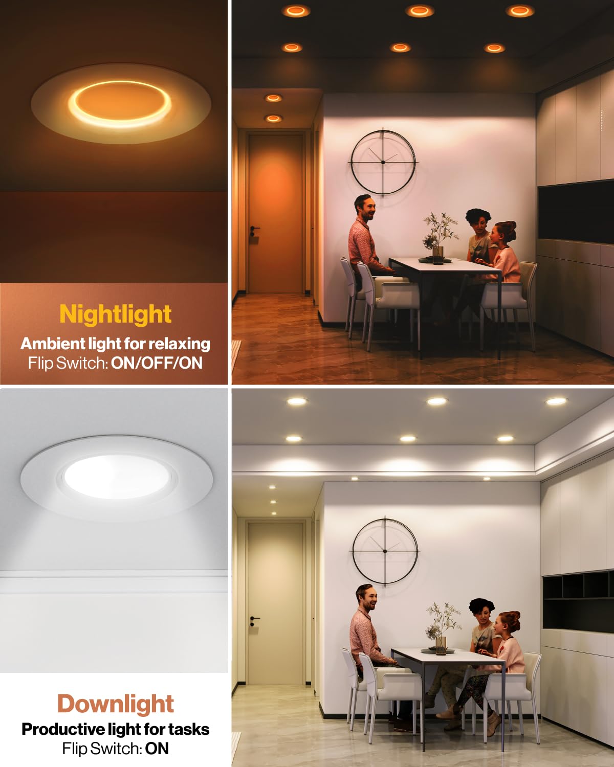 Sunco 12 Pack 4" LED Recessed Lighting, 5CCT Dimmable, 8W, Damp Rated, Retrofit, Model DL_RE4_INL-WH-276