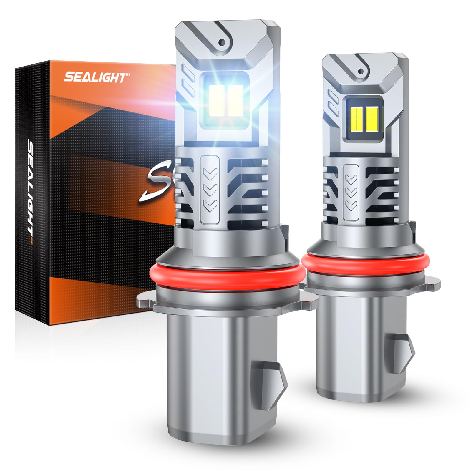 SEALIGHT 9004 Fog Bulbs 38000LM, Plug-N-Play 1:1 Stock Size, White, 2 Pack