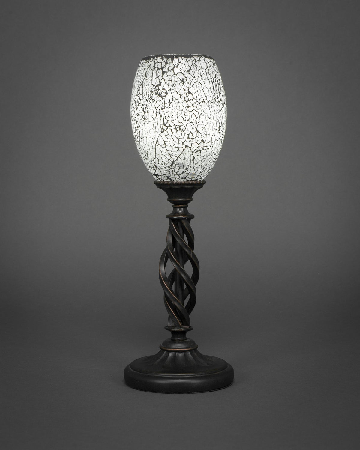 Toltec Lighting Elegante 1 Light Table Lamp in Dark Granite (61-DG-4165)