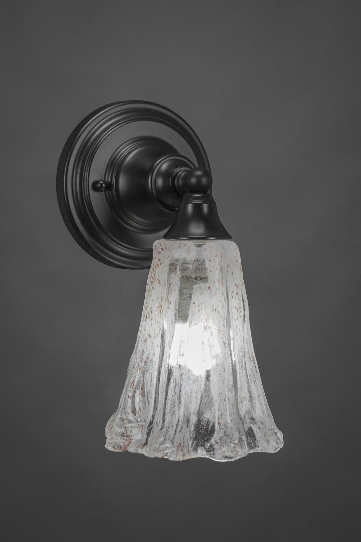 Toltec Lighting 1 Light Wall Sconce In Matte Black (40-Mb-729)