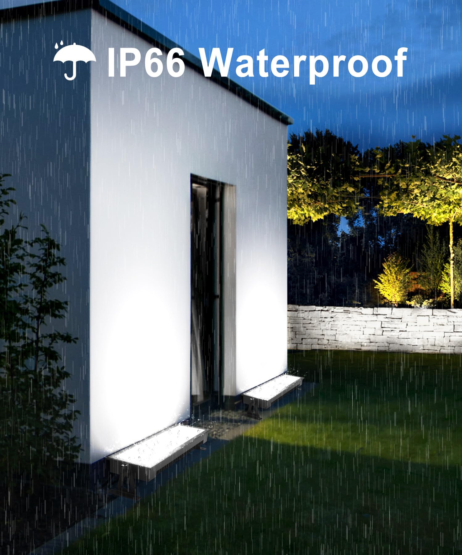 120W Led Shop Light For Garage 1000W Equiv, 16000Lm Very Bright Led Work Light, Ip66 Waterproof Outdoor Flood Light With Plug, 5