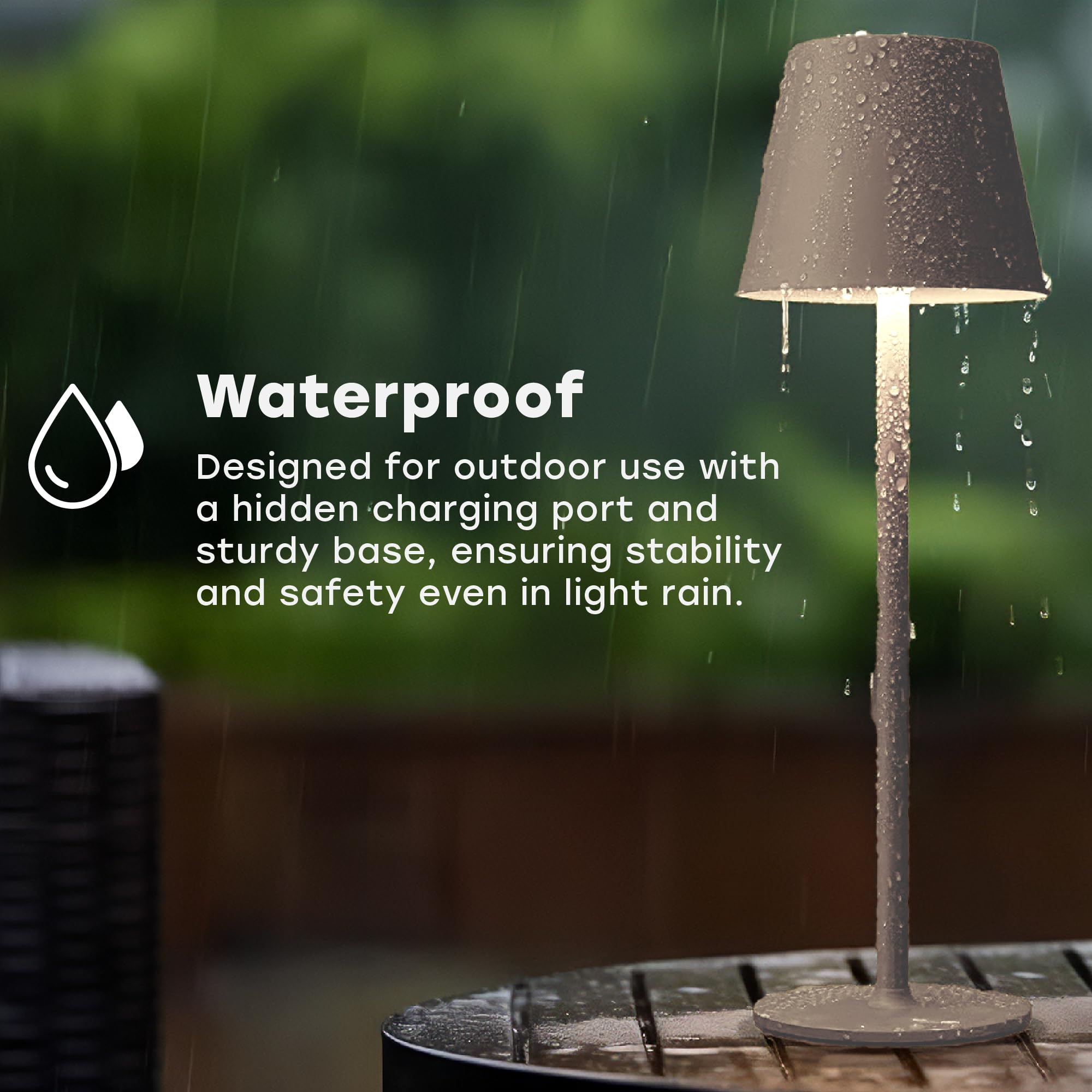 CASABOLA Cordless Table Lamp - 2 Pack, Portable LED, 5200mAh Battery, 3 Color Dimming, Brass, 4.5"D x 4.2"W