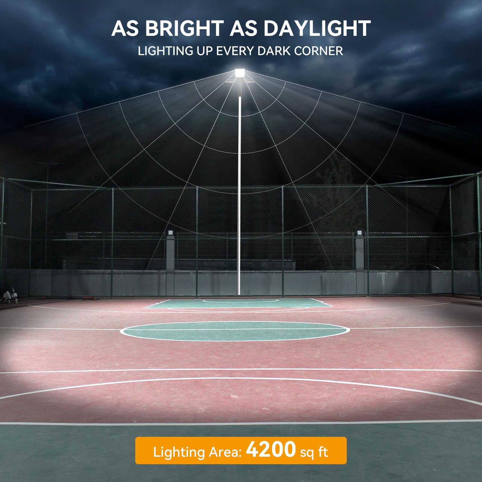 Adewalk 12000W Solar Street Light - Dual Solar Panels, Motion Sensor, Remote Control, Aluminum, Black, 1 Pack, Model TW001