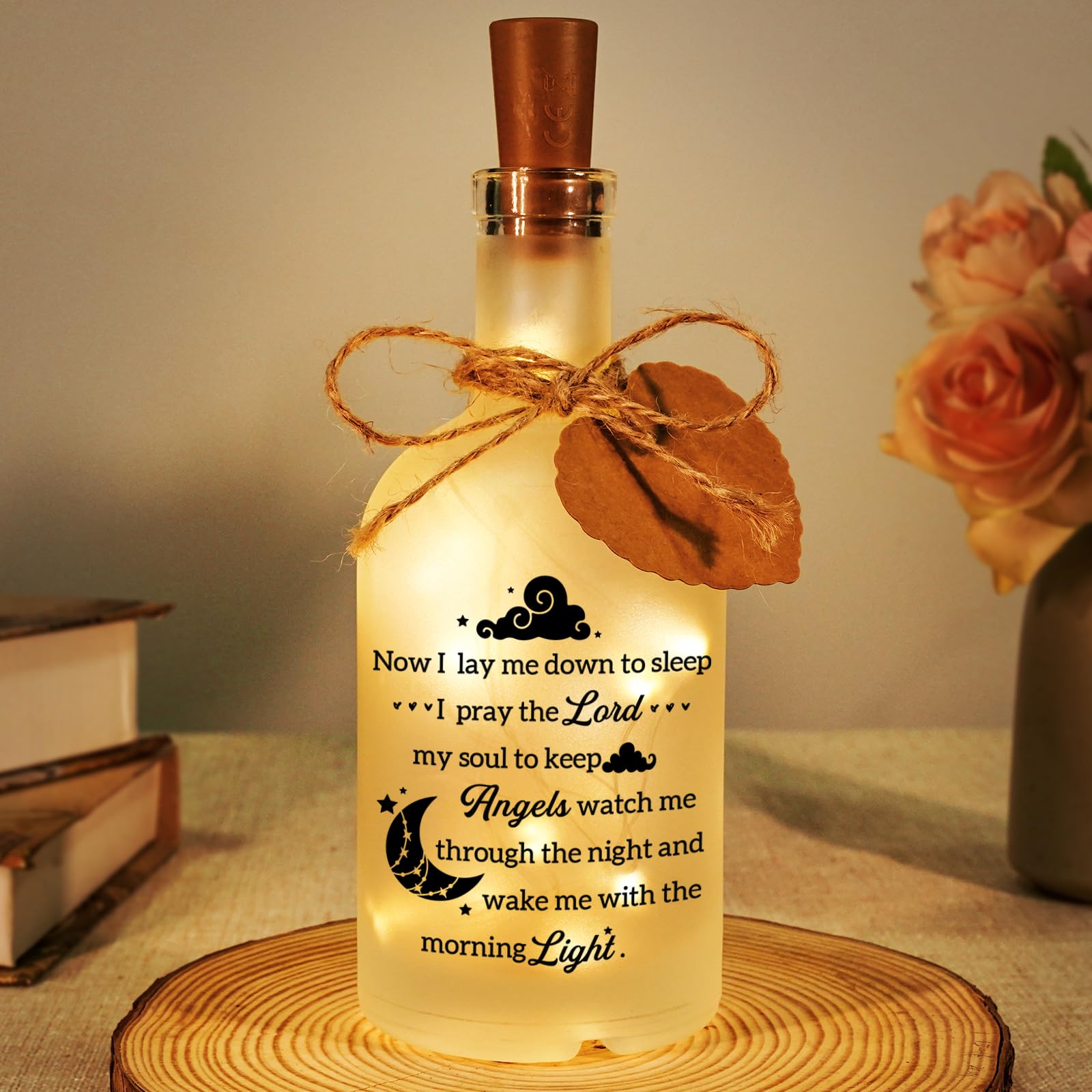 Gifts For Christian Women, Night Light Christian Gifts, Bible Verse Cross Bottle Light, Religious Gift For Women Men, Present Wi