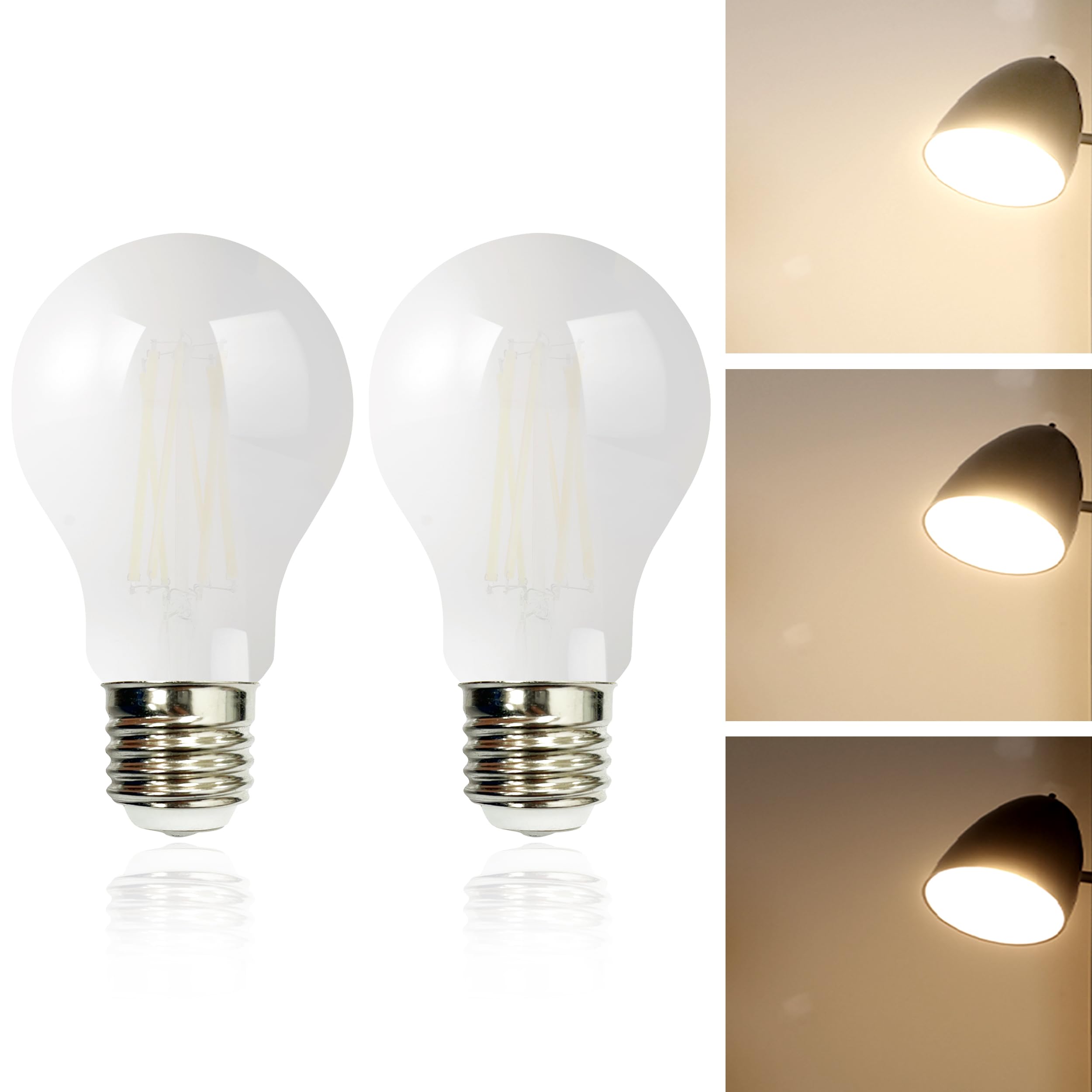 FLSNT ?? ?????? ?????? ?????????? ??????????, A21 LED Light Bulb E26 Standard Base, 40W 60W 100W Equivalent, 3-Way Dimmable A21 