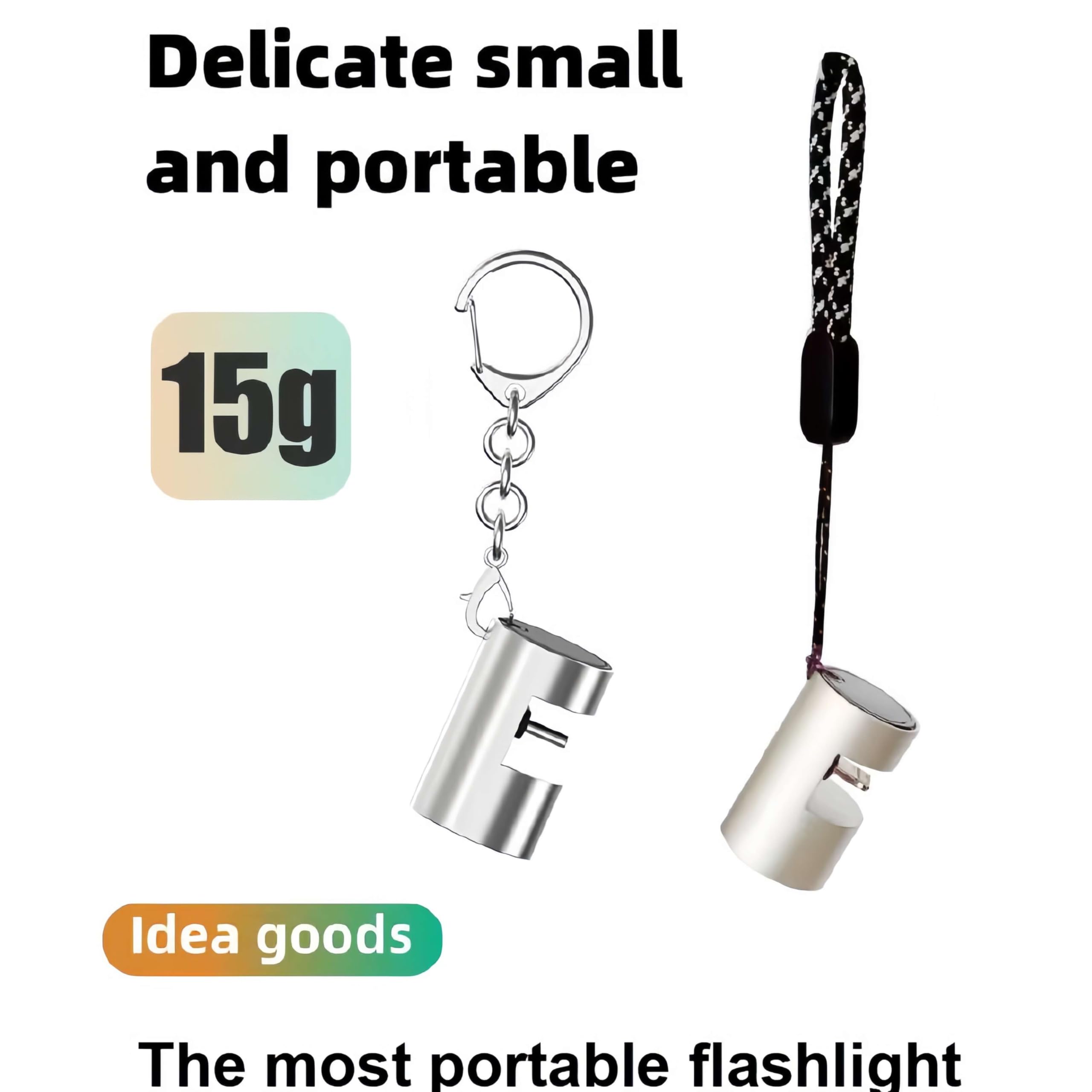Mini Flashlight Keychain,Led Lights For Phone,280 Lumens Edc Portable Led Lights,Usb C Flashlight,Phone Light For Pictures,Suita