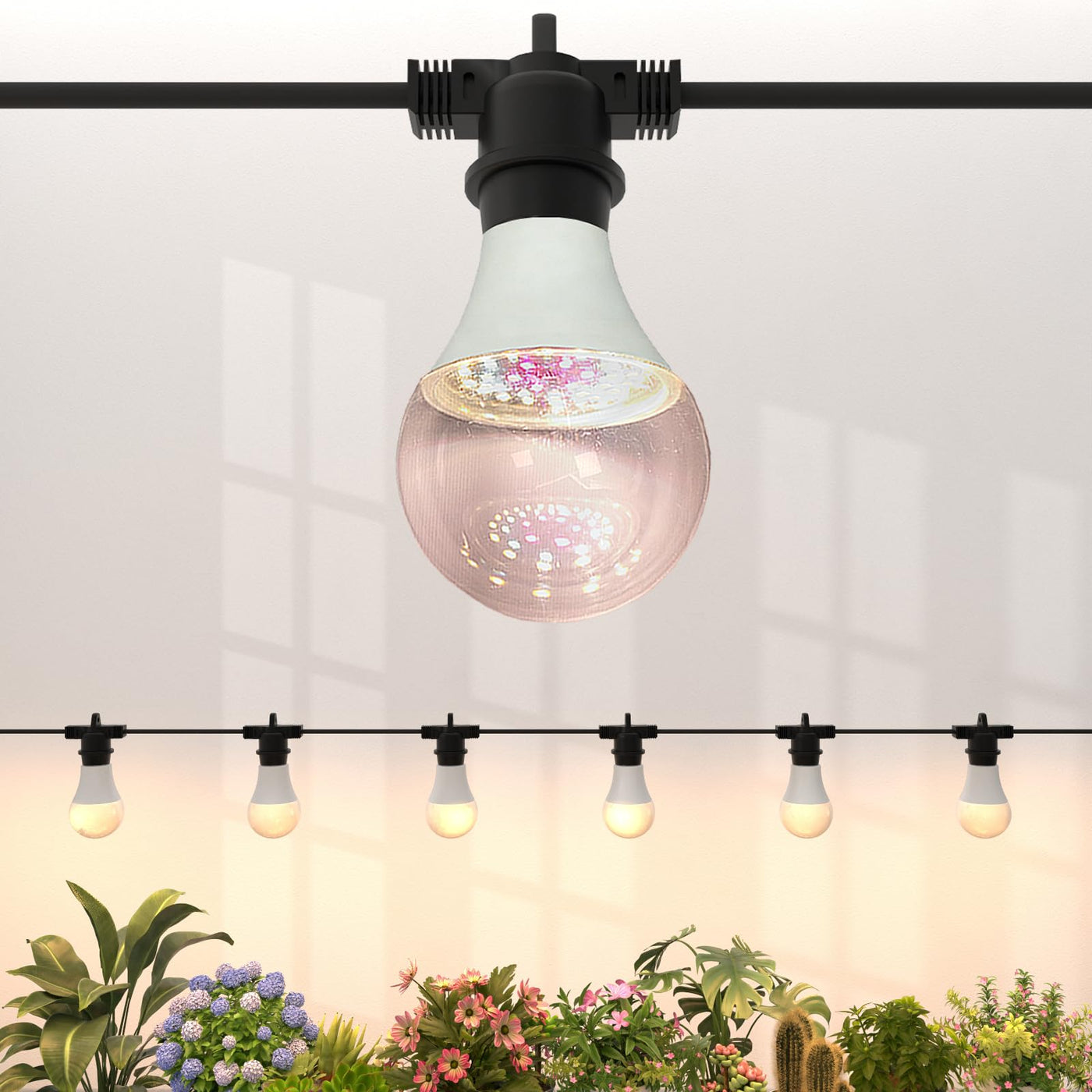 can grow light bulbs be used in regular lamps LED Grow Light Bulbs on a 22 ft Rainproof String, 90W Waterproof Full – Lightsdaddy