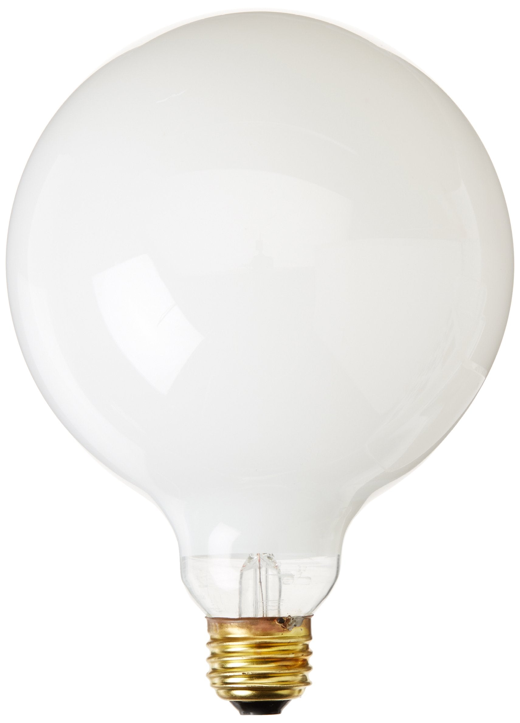 Bulbrite Incandescent G40 Light Bulb, 40 Watt, Medium Screw Base (E26), White