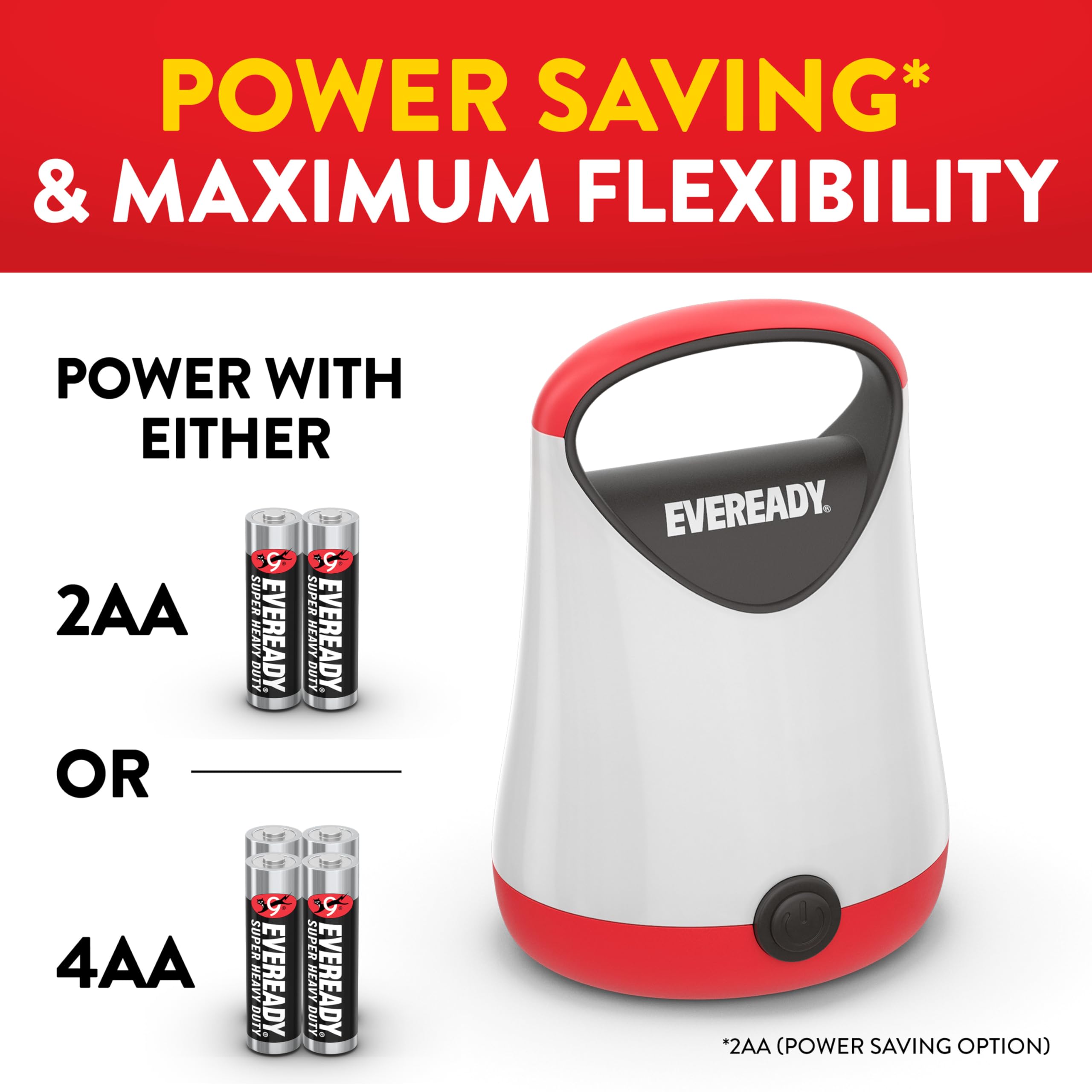 Eveready Led Camping Lantern X-250 (2-Pack), Super Bright Tent Lights, Rugged Water Resistant Led Lanterns, 100 Hour Run-Time (B