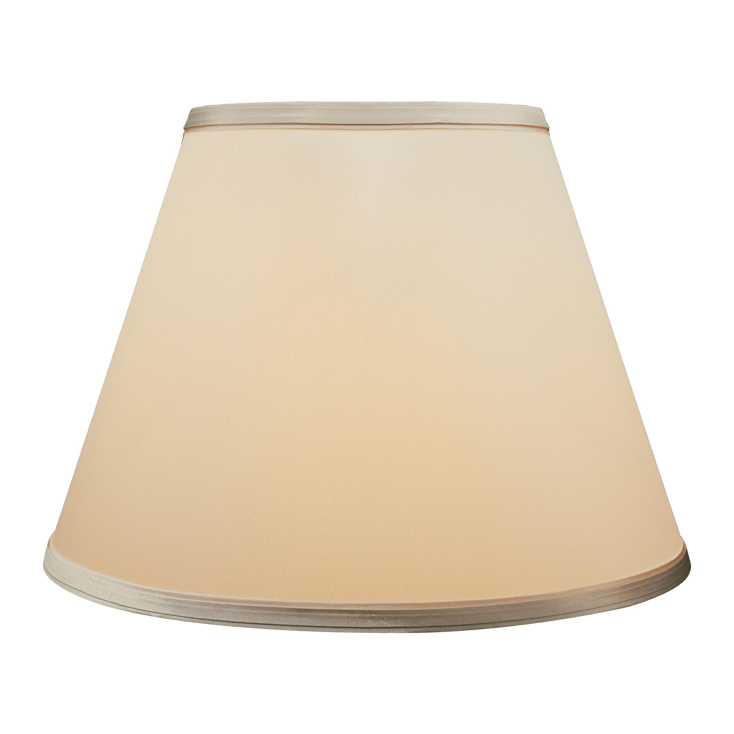 Aspen Creative Lamp Shade, Transitional Empire Shape, Sateen, 7in Top x 13in Bottom x 9.5in Slant Height, Champagne, Model 32690