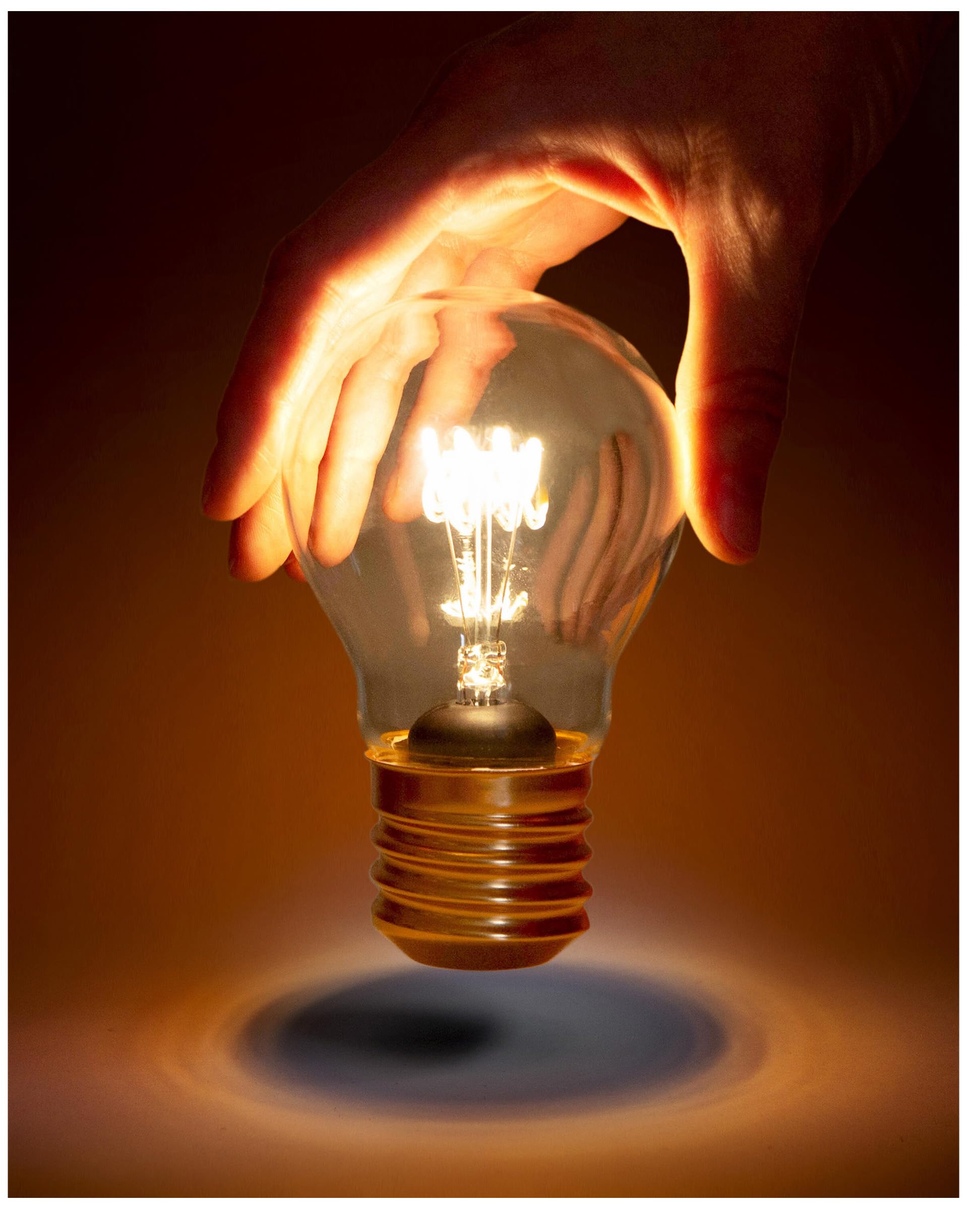 Suck UK Light Bulb USB Rechargeable Table Lamp - Clear Glass, Battery Operated, Mood Lighting, Model SK LIGHTBULB1
