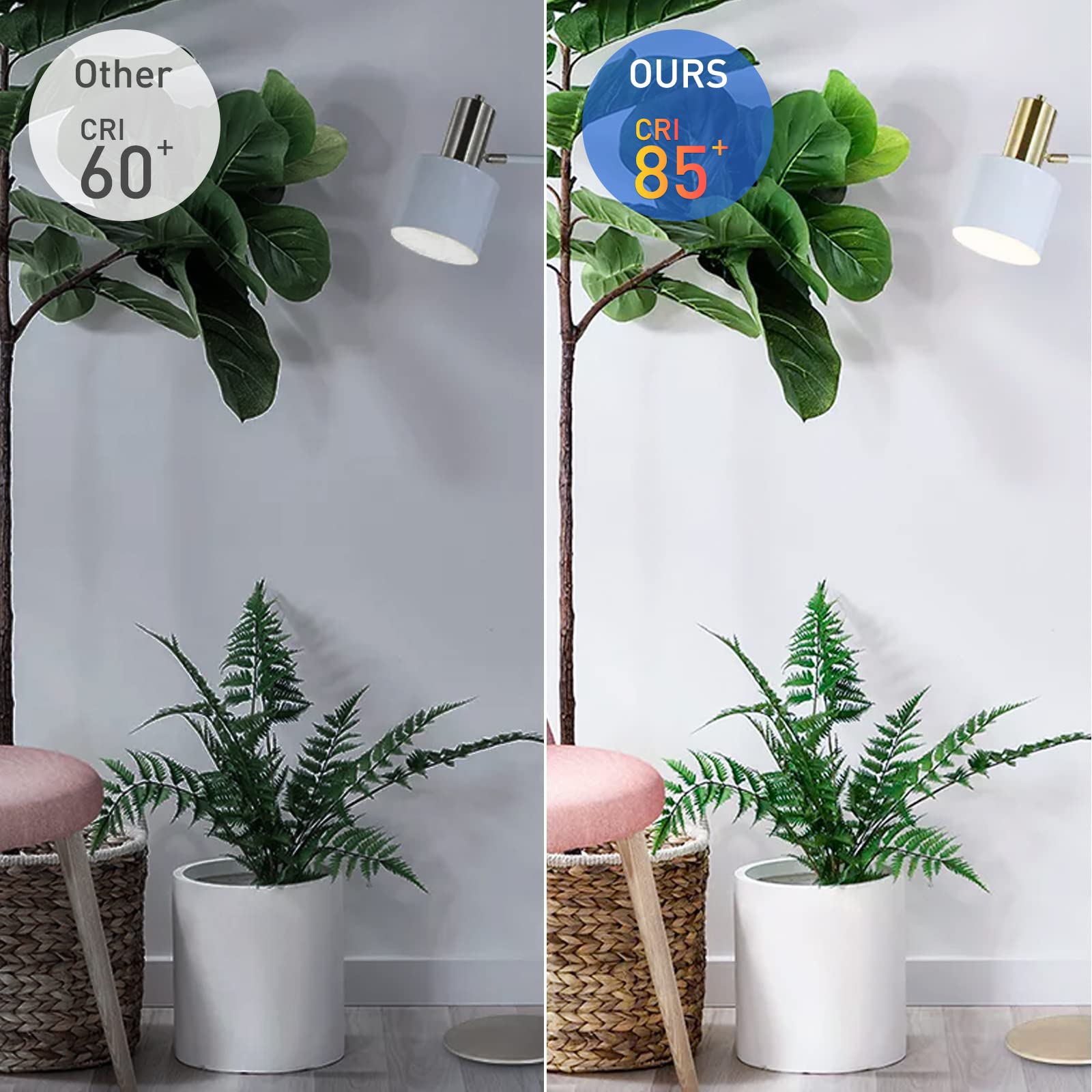 Morninglight A15 Light Bulb Daylight 60 Watt Equivalent, E26 Small Light Bulb Daylight 5000K, Dimmable 6.5 Watt Led Bulb For Cei