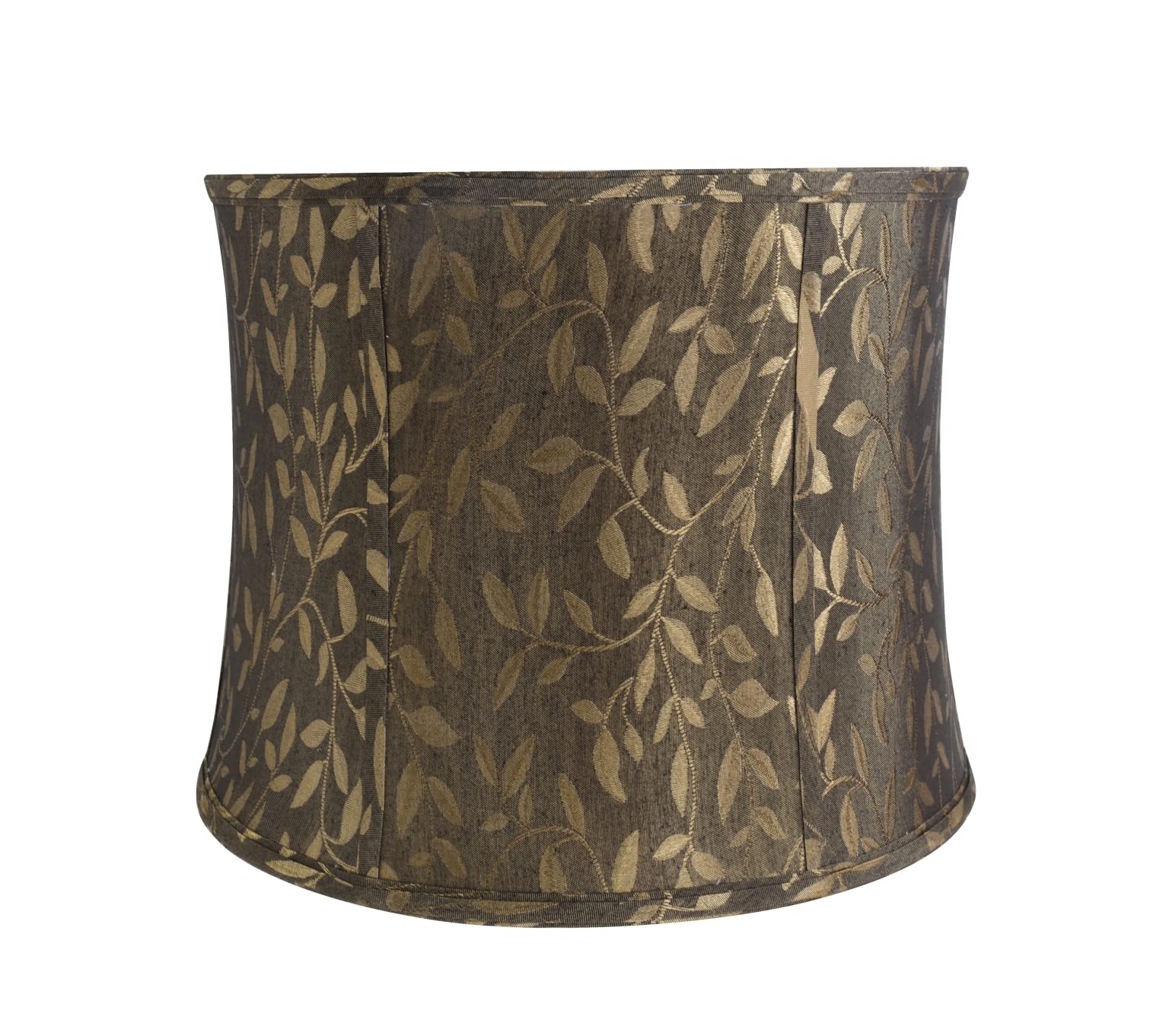 Aspen Creative 30041A Transitional Bell Shape Spider Construction Lamp Shade, Brown, 14&quot; wide (13&quot; x 14&quot; x 11&quot;)
