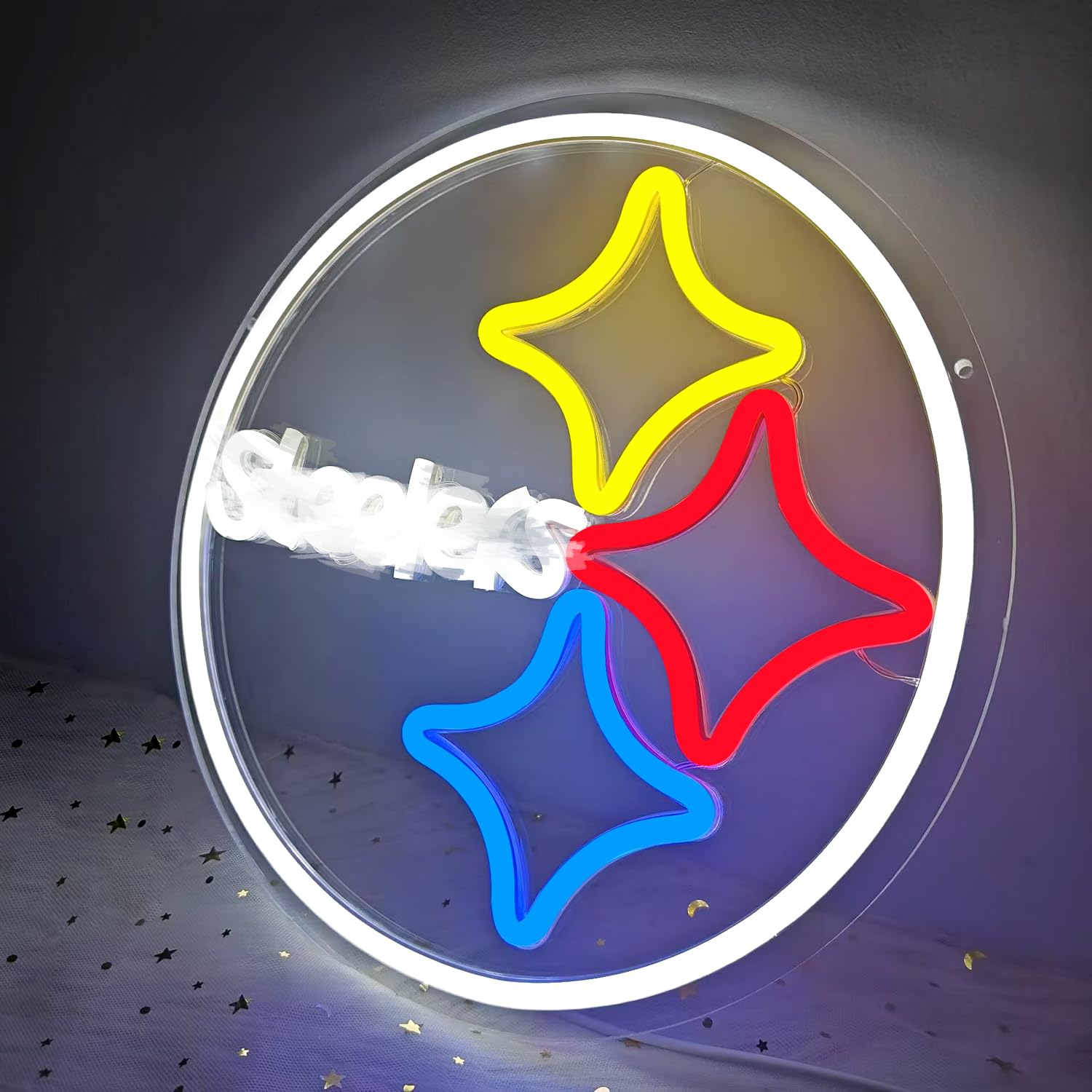 OvoNinn Football Neon Signs Football Neon Lights for Wall Decor Dimmable LED Signs for Room Bar Man Cave Light Up Sign Football