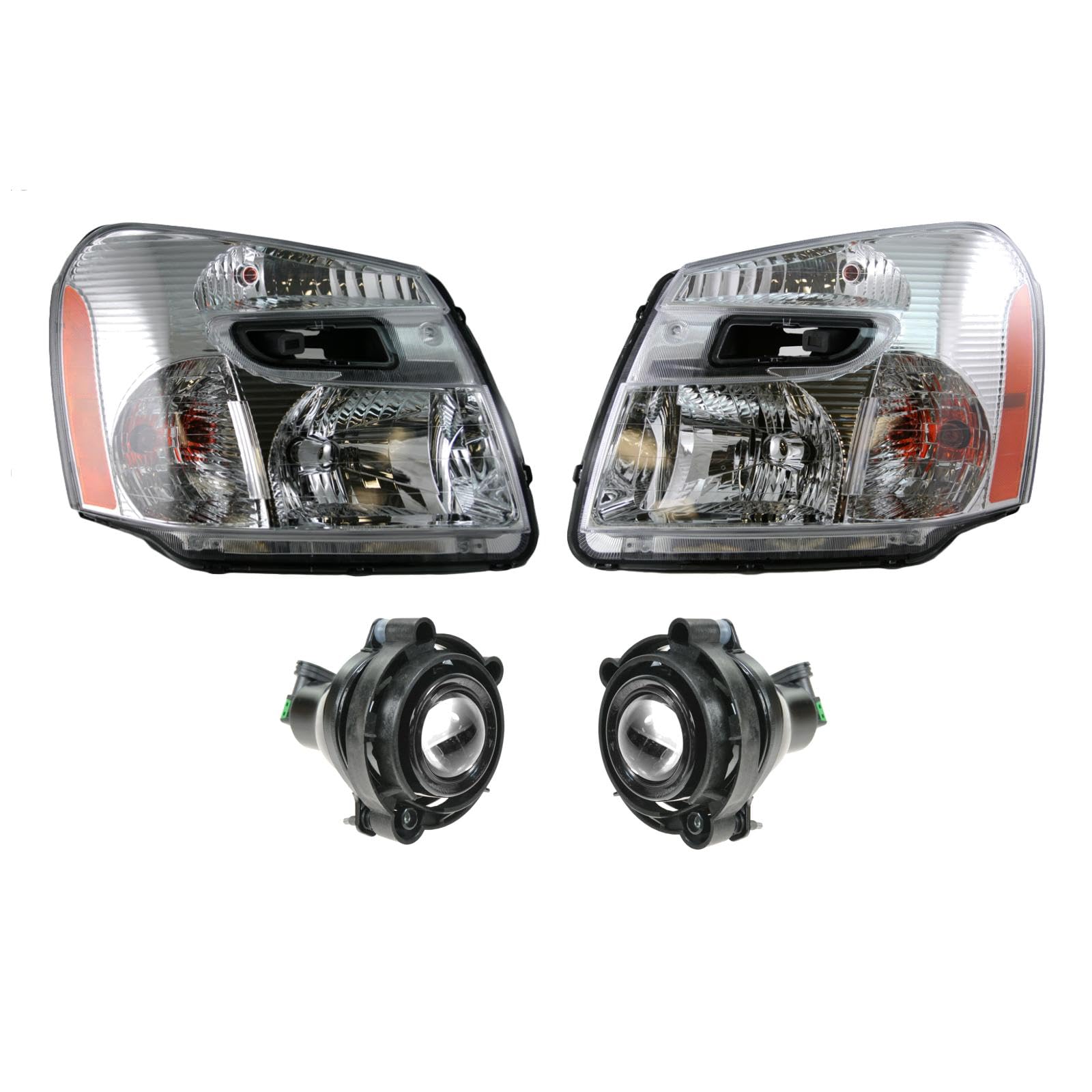 Trq Lighting Kit Compatible With 2007-2009 Chevrolet Equinox Gm2502254 Gm2503254 Gm2593157