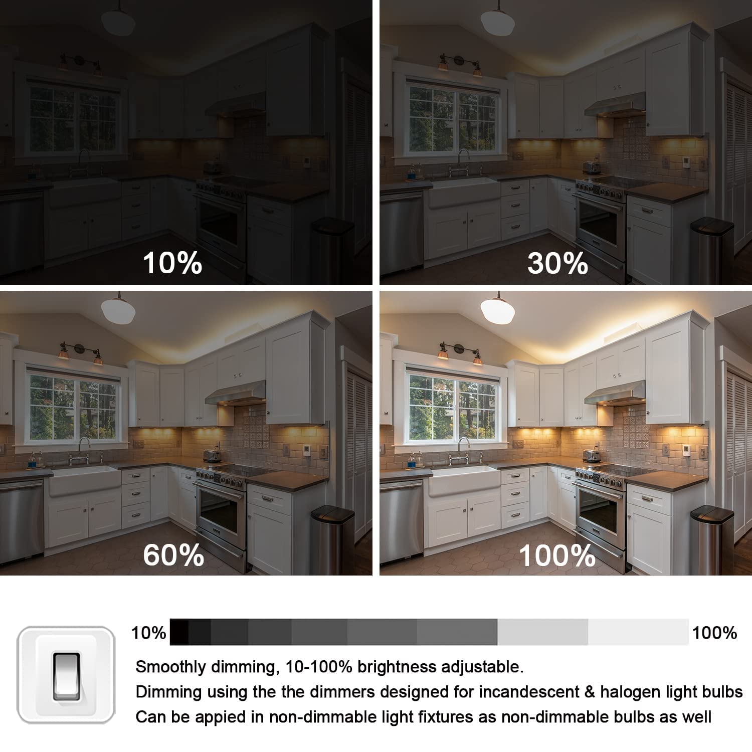 G4 12V 10W Halogen Light Bulbs, 12 Pack Crystal Clear 2 Pin Jc T3 Bi-Pin Base, Dimmable 2700K Warm White Capsule For Under Cabin