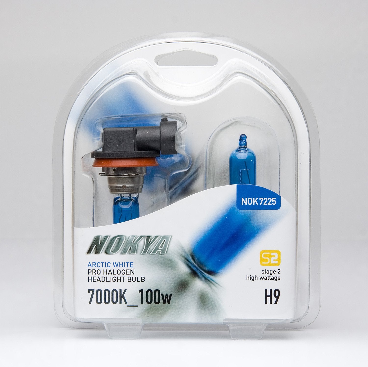Nokya Arctic White H9 Headlight Bulb - Stage 2, Bright, Enhanced Visibility, Automotive Lighting