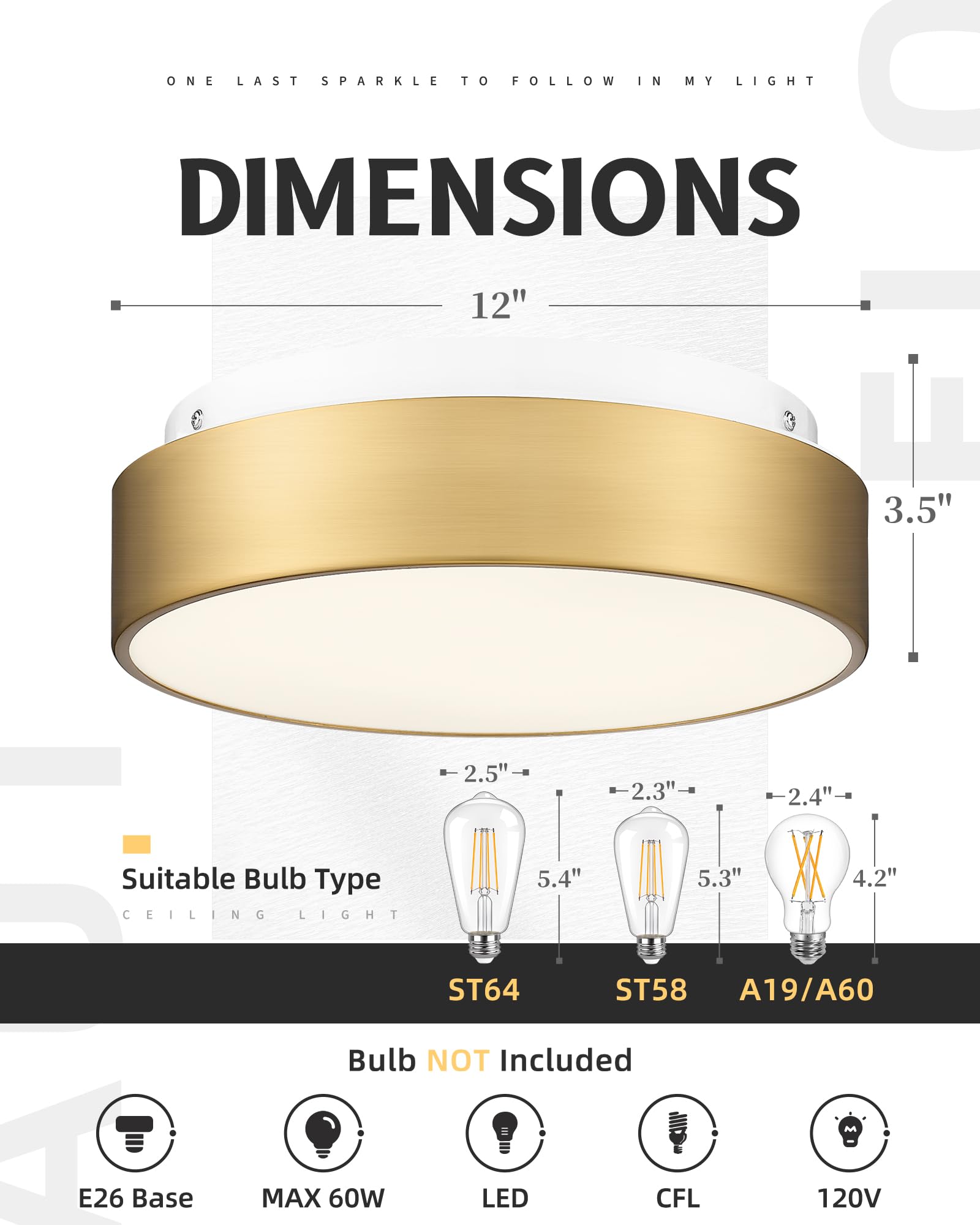 Autelo 2-Light Close To Ceiling Light Fixture, 11 Inch Frosted Glass Shade Flush Mount Ceiling Light Fixture In Antique Brass Fi