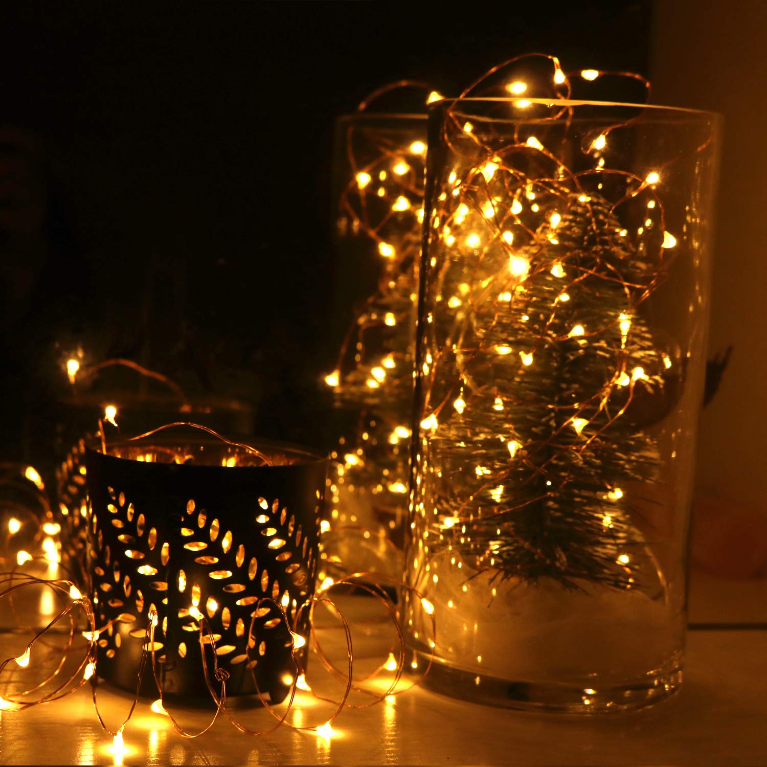 OakHaomie [6-Pack] 7Feet Starry String Lights,Fairy String Lights 20 Micro Starry LEDs On Copper Wire, 2pcs CR2032 Batteries Inc