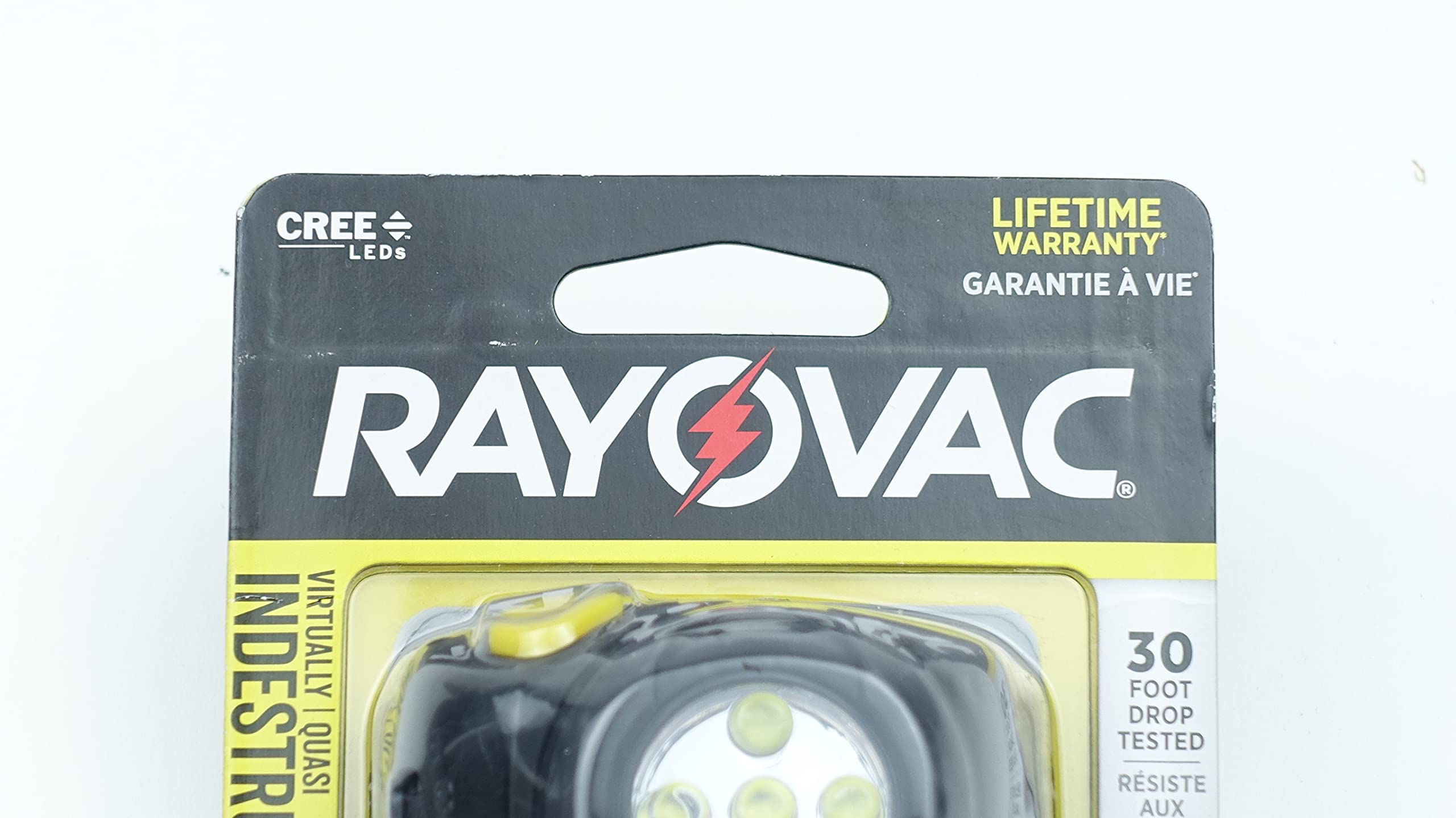Rayovac Virtually Indestructible Flashlight Headlamp, Aluminum, 3 AAA, Black, Model DIYHL3AAAB