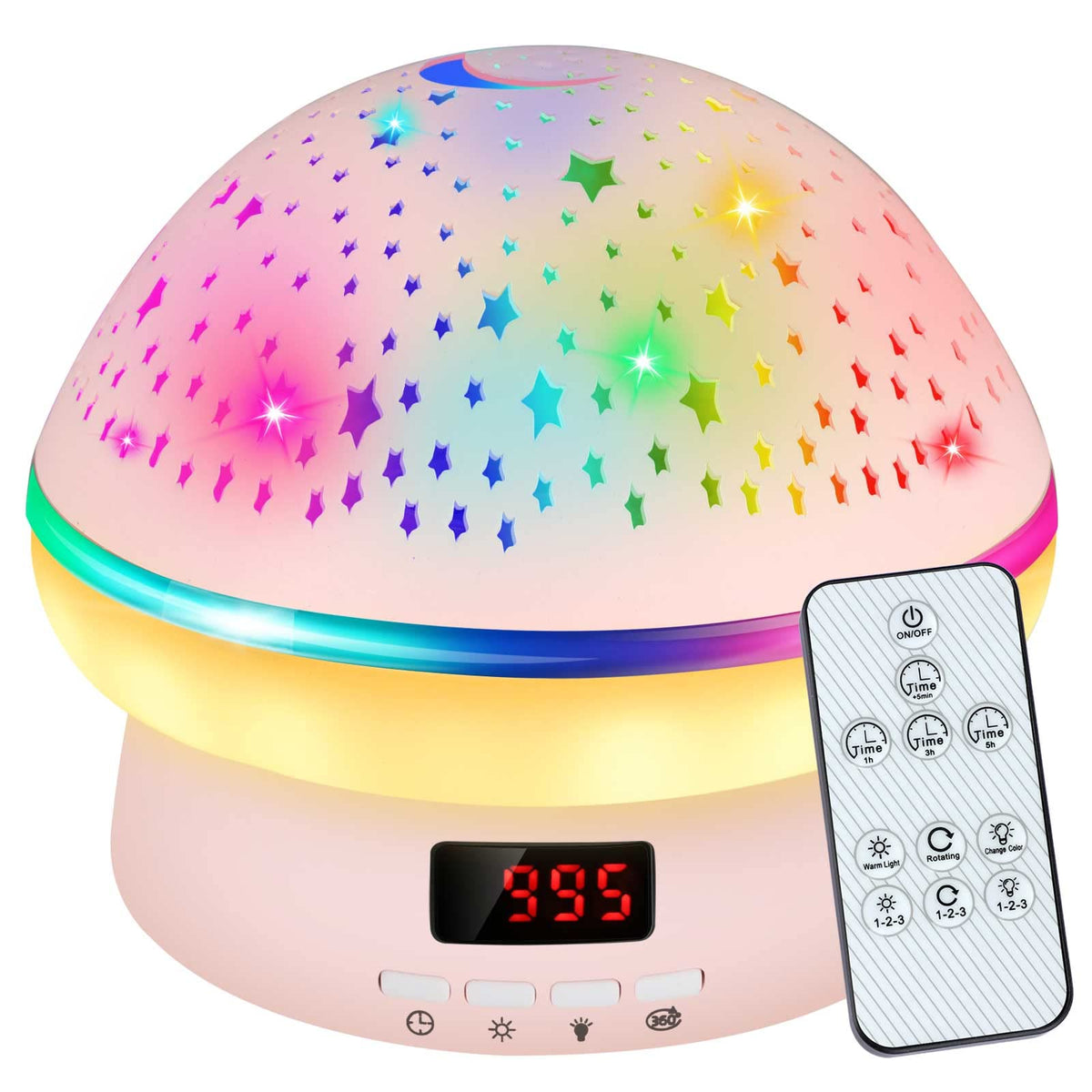 Vav Toys For 3-8 Year Old Girls, Timing Star Projector Night Light For Kids With Remote Control, Christmas Birthday Xmas Gifts F