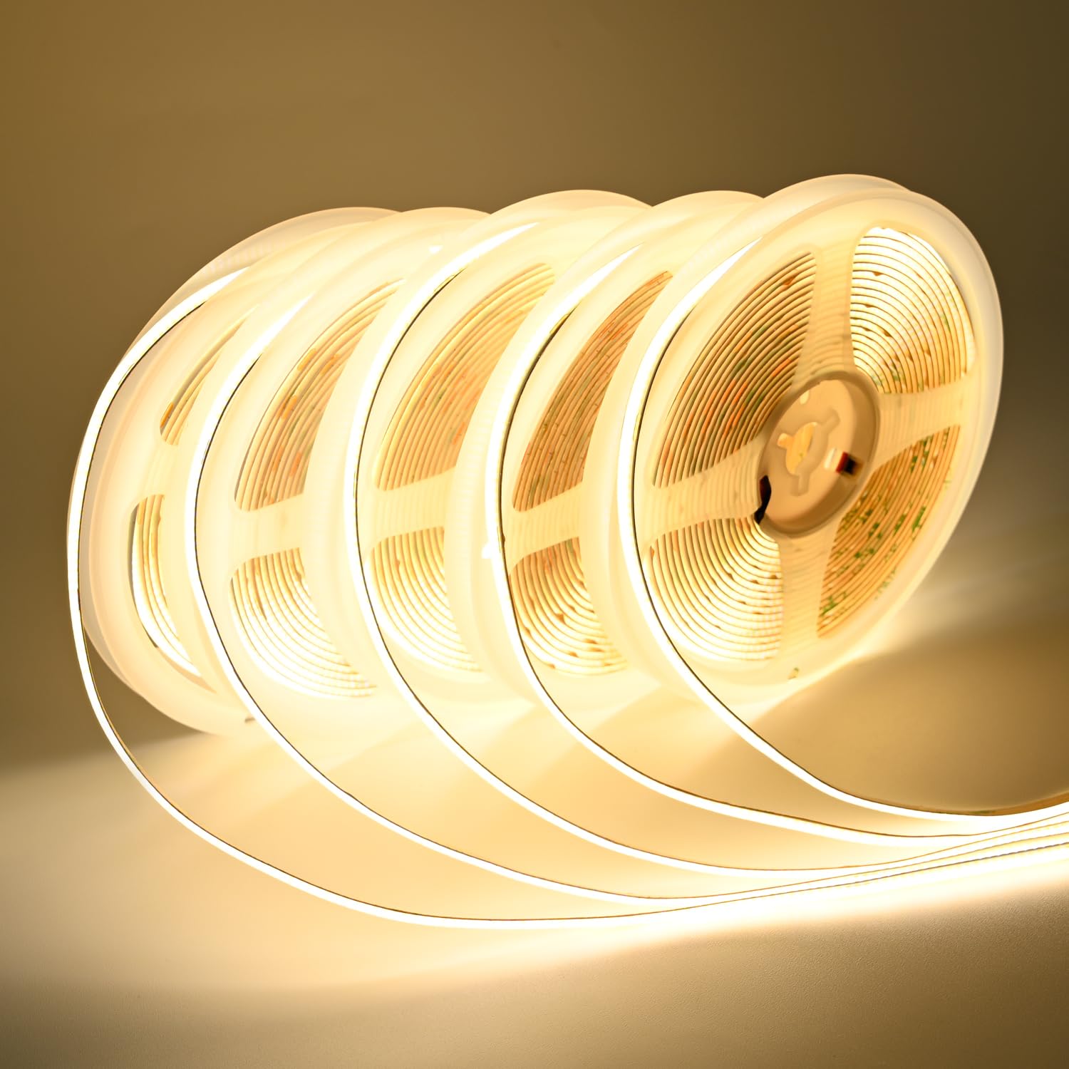 COB LED Strip Light DC 12V LED Strip Light Flexible Super Bright LED Strips, 5Pack 16.4FT 4000K Natural White CRI 90+, 480LEDs/m