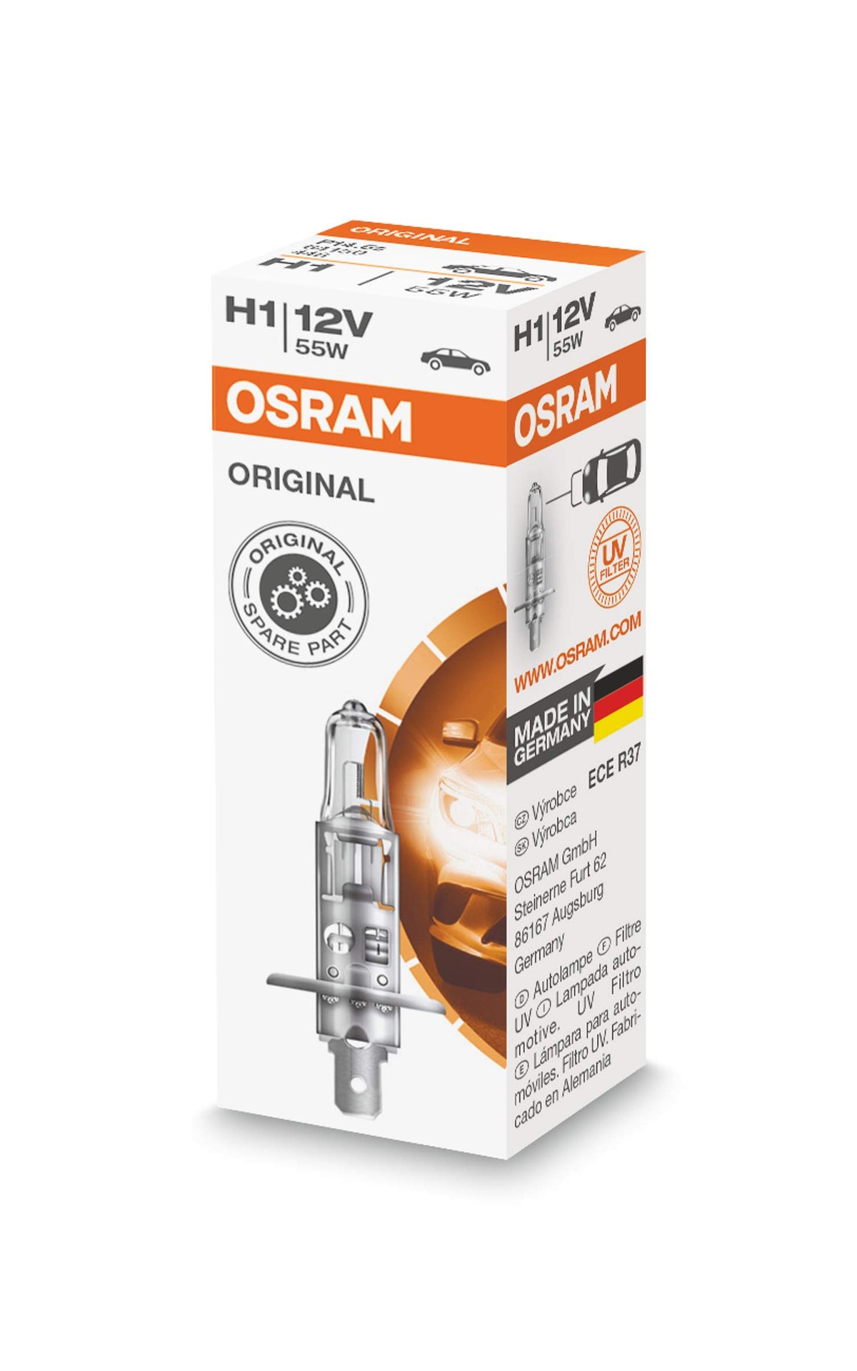 Sylvania - H1 Basic - High Performance Halogen Bulb, 31393 (1 Pack)