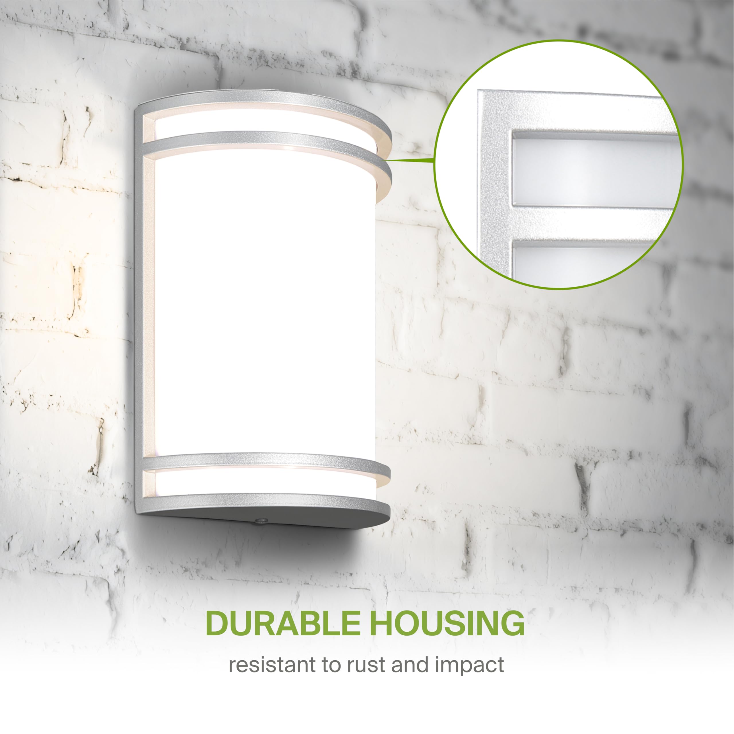 ASD 10 Inch Smart RGBW LED Wall Light Fixture - Brushed Nickel, Dimmable, Remote Control, Model A-LWS21MV10D15SR-NK