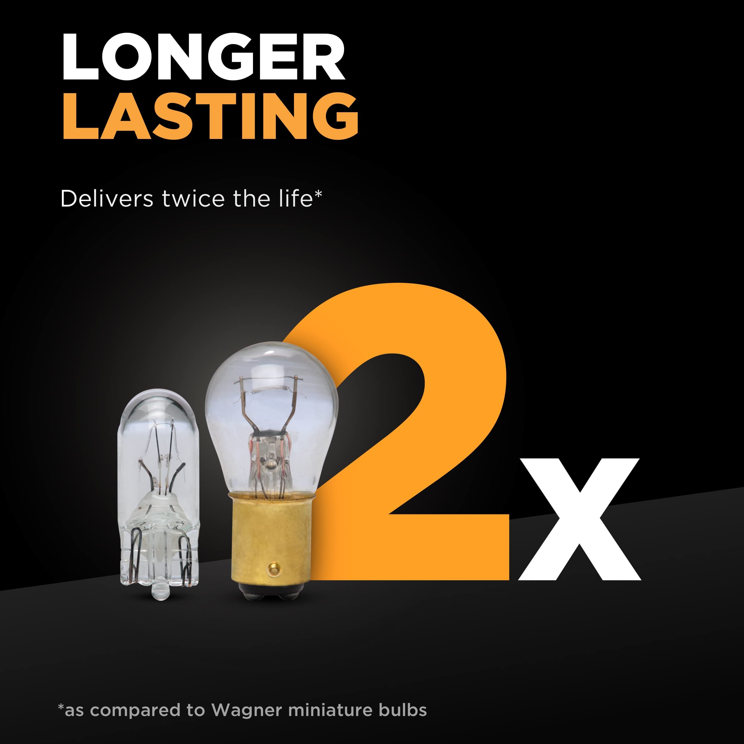 Wagner Long Life Multi-Purpose Light Bulb, Card of 2, Glass, Assorted Colors, Model BP4157NALL