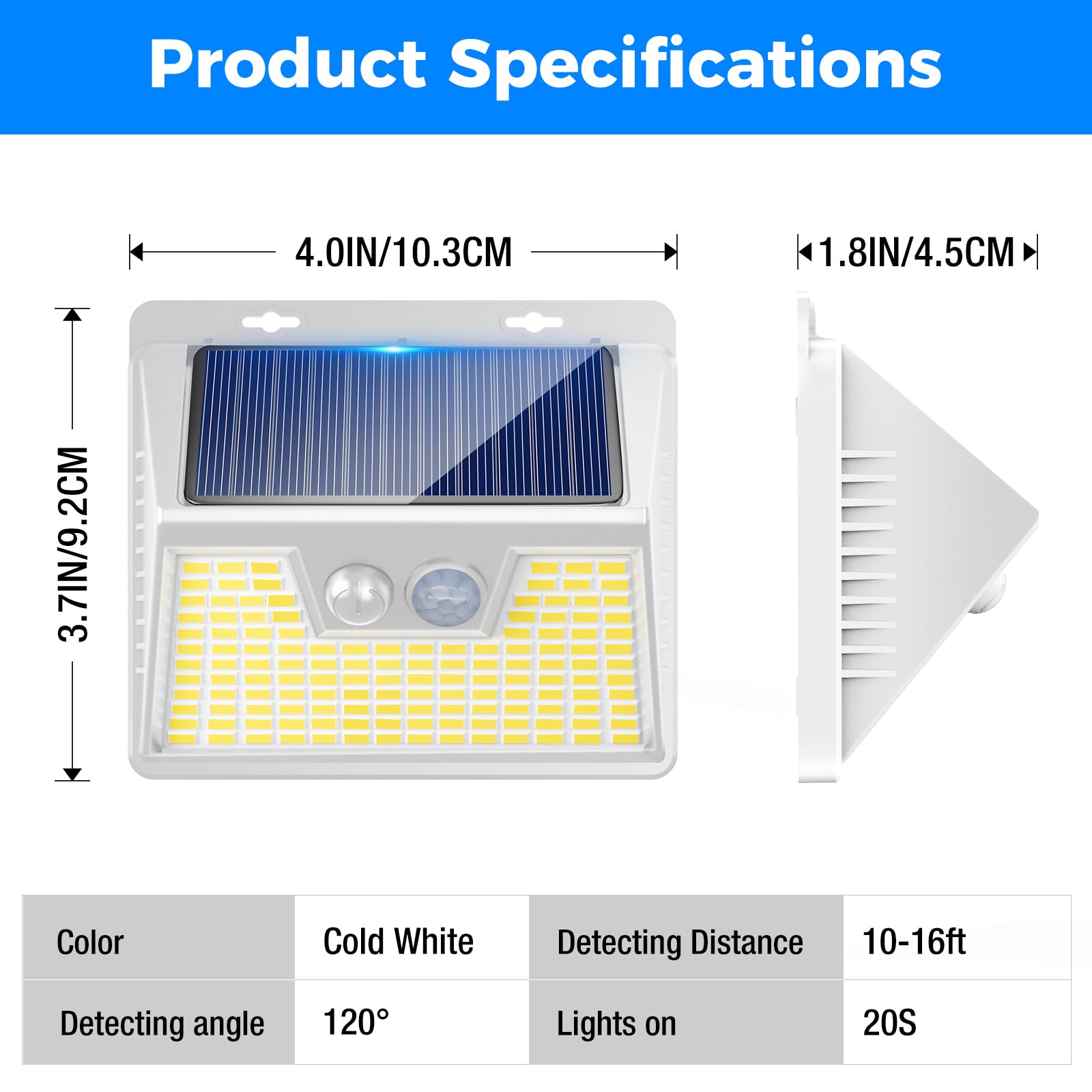 Peasur 5 Pack Solar Lights For Outside, Motion Sensor Outdoor Lights, 140Led Solar Security Lights 3 Working Modes, Solar Lights