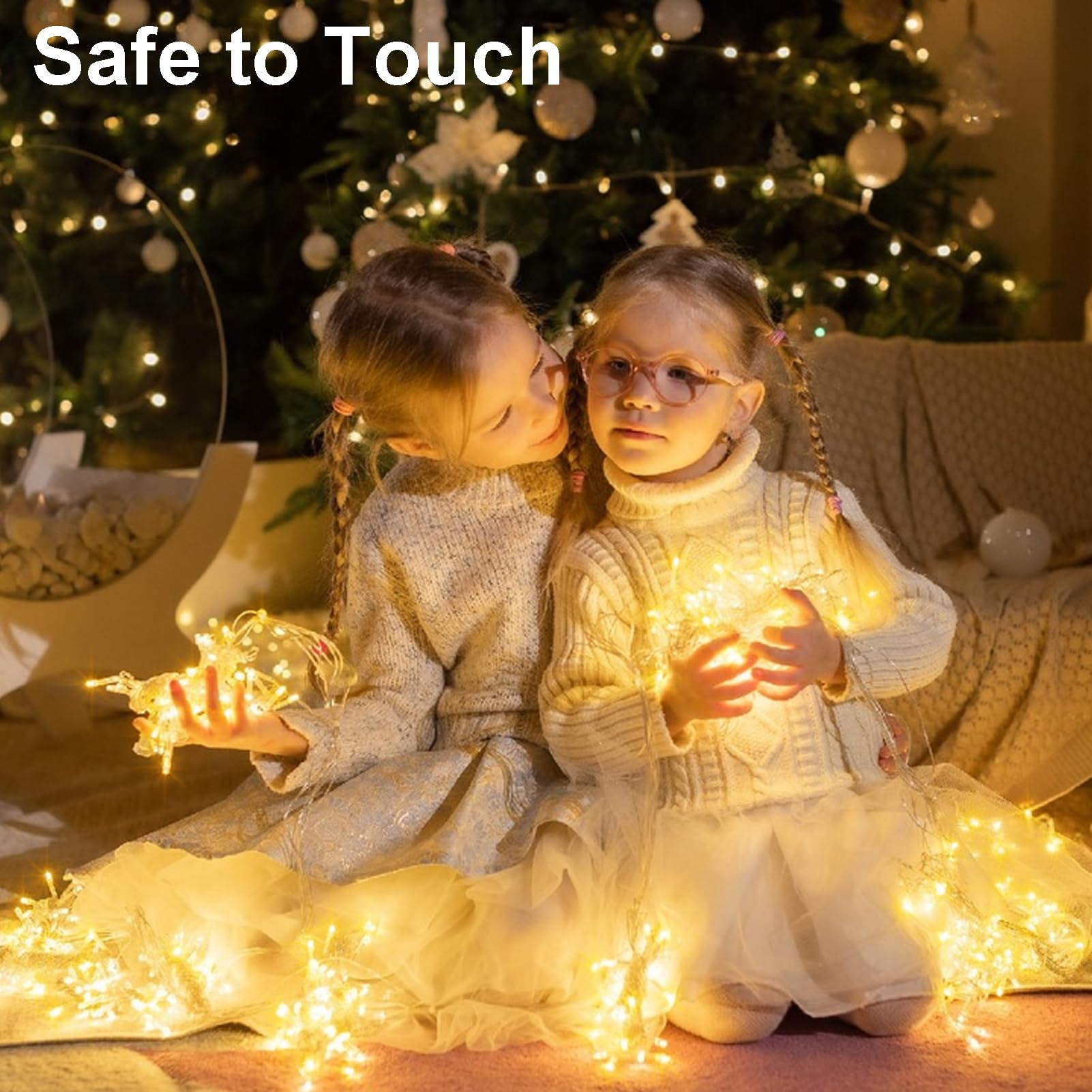 2 Pack String Lights Battery Operated, Each 23Ft 70 Led Christmas Lights With Timer 8 Modes Twinkle Fairy Light Clear Wire For W