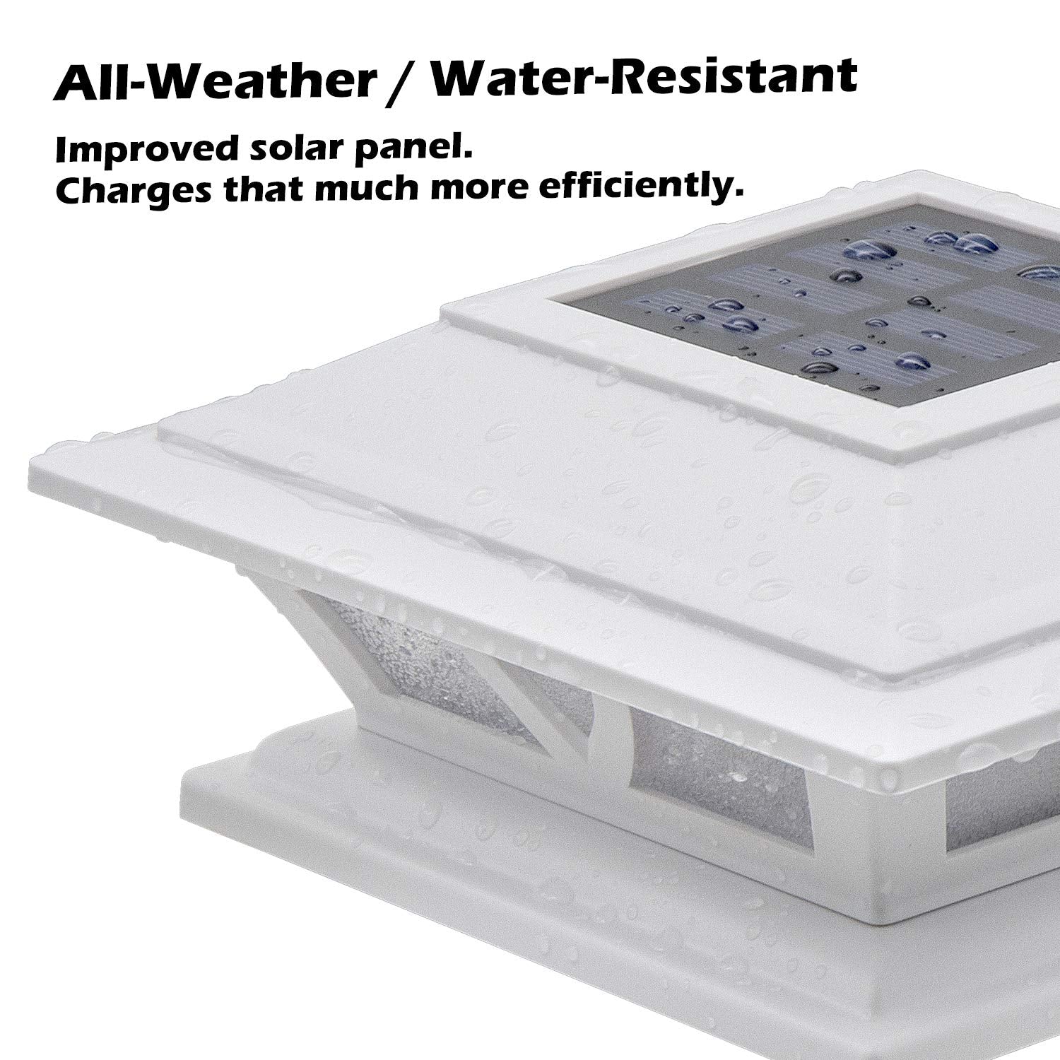 Siedinlar Solar Post Lights Outdoor 2 Modes Led Fence Deck Cap Light For 4X4 5X5 6X6 Posts Garden Patio Decoration Warm White/Co