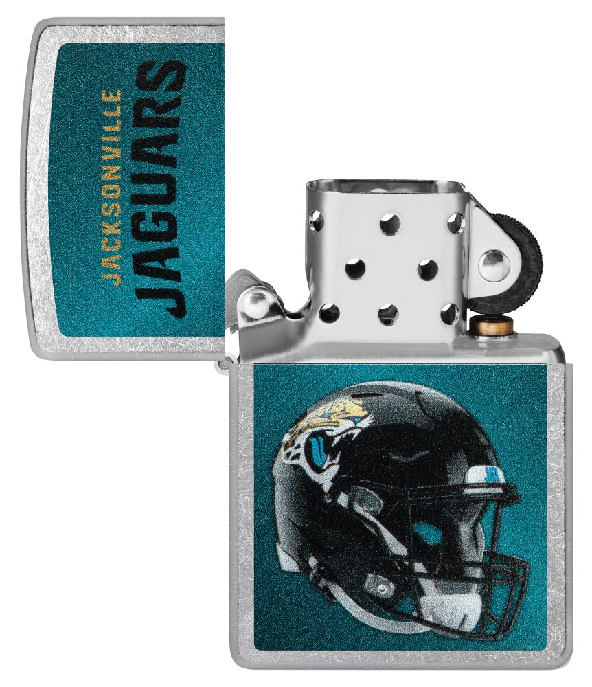Zippo Nfl Jacksonville Jaguars Helmet Street Chrome Pocket Lighter