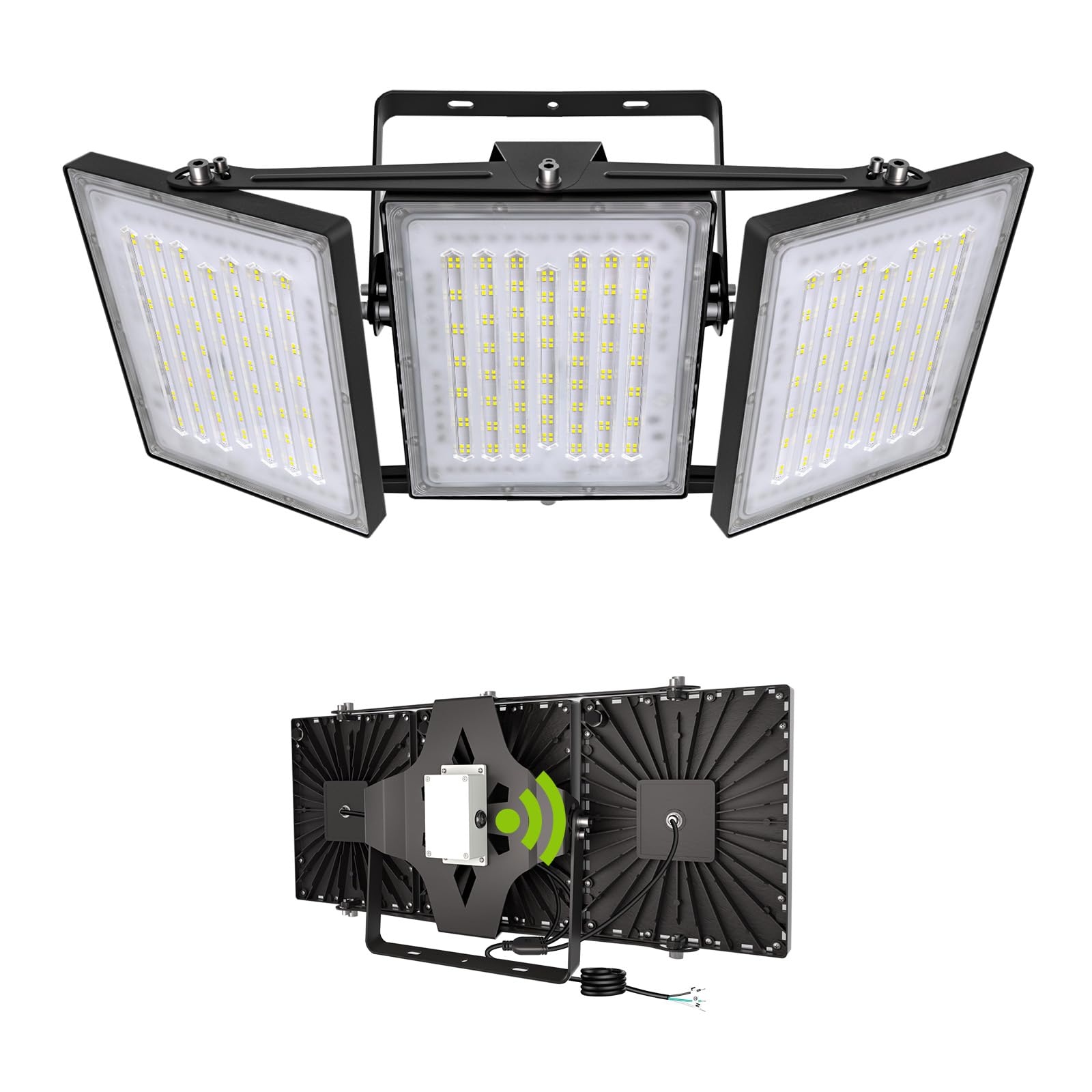 STASUN 600W LED Flood Light - 6000K Bright Outdoor Lighting, IP66 Waterproof, Black, Model 21035, Wide Angle for Arena, Court, Parking Lot