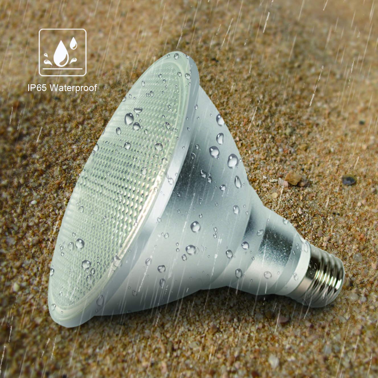 Lxkbd Par38 Led Light Bulb, 30W Rgb+Warm White, Dimmable With Remote, Waterproof For Parties