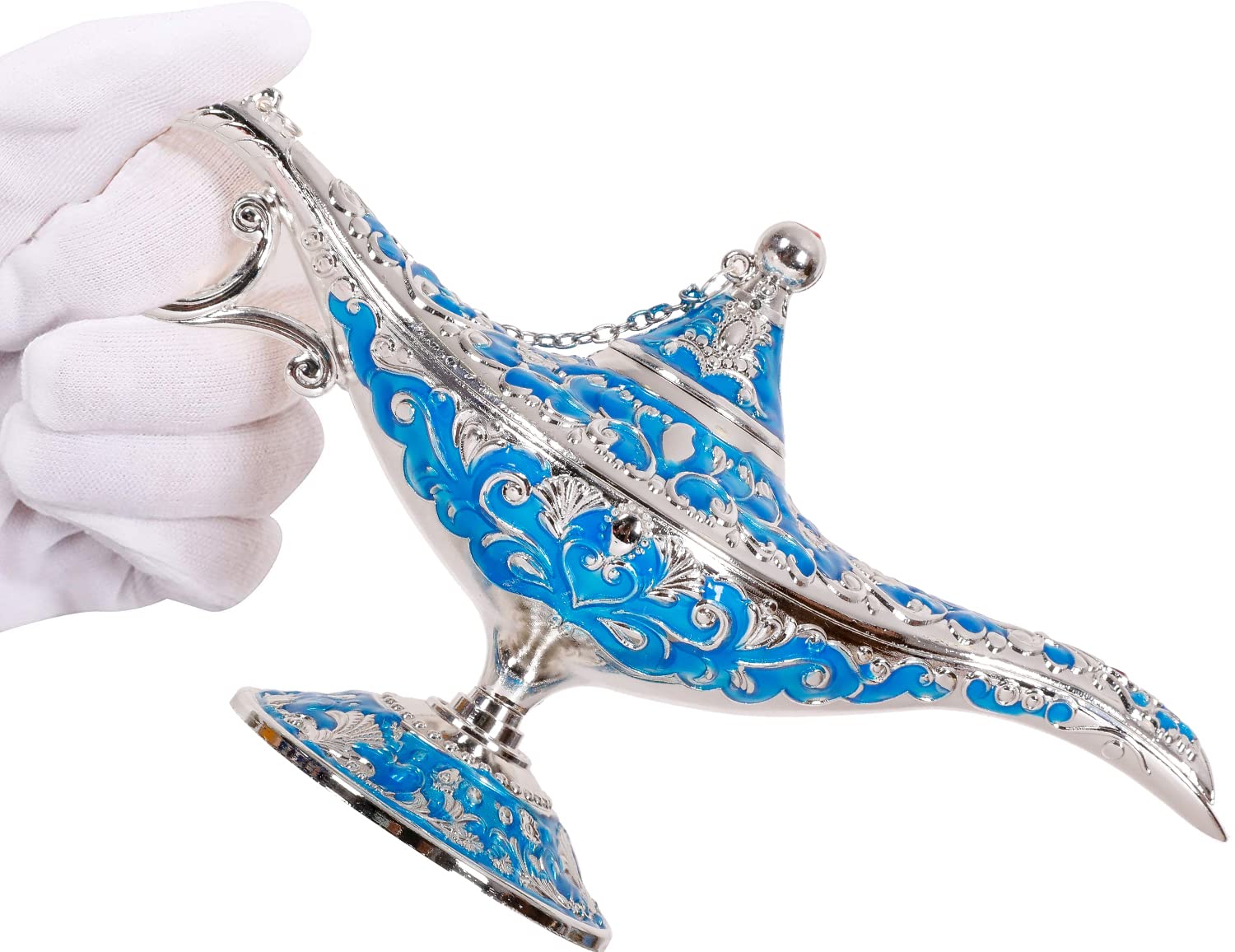 Gusnilo Vintage Aladdin Magic Lamp Genie Collector's Edition/Wedding Table Decoration,Collectable Rare Classic Arabian Props Ala