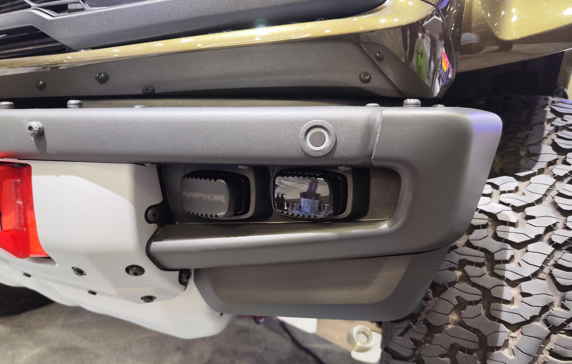 iJDMTOY LED Pod Fog Light Shield Covers, Dark Tinted, Compatible with 2021-up Ford F-150 Raptor & 2022-up Bronco Raptor