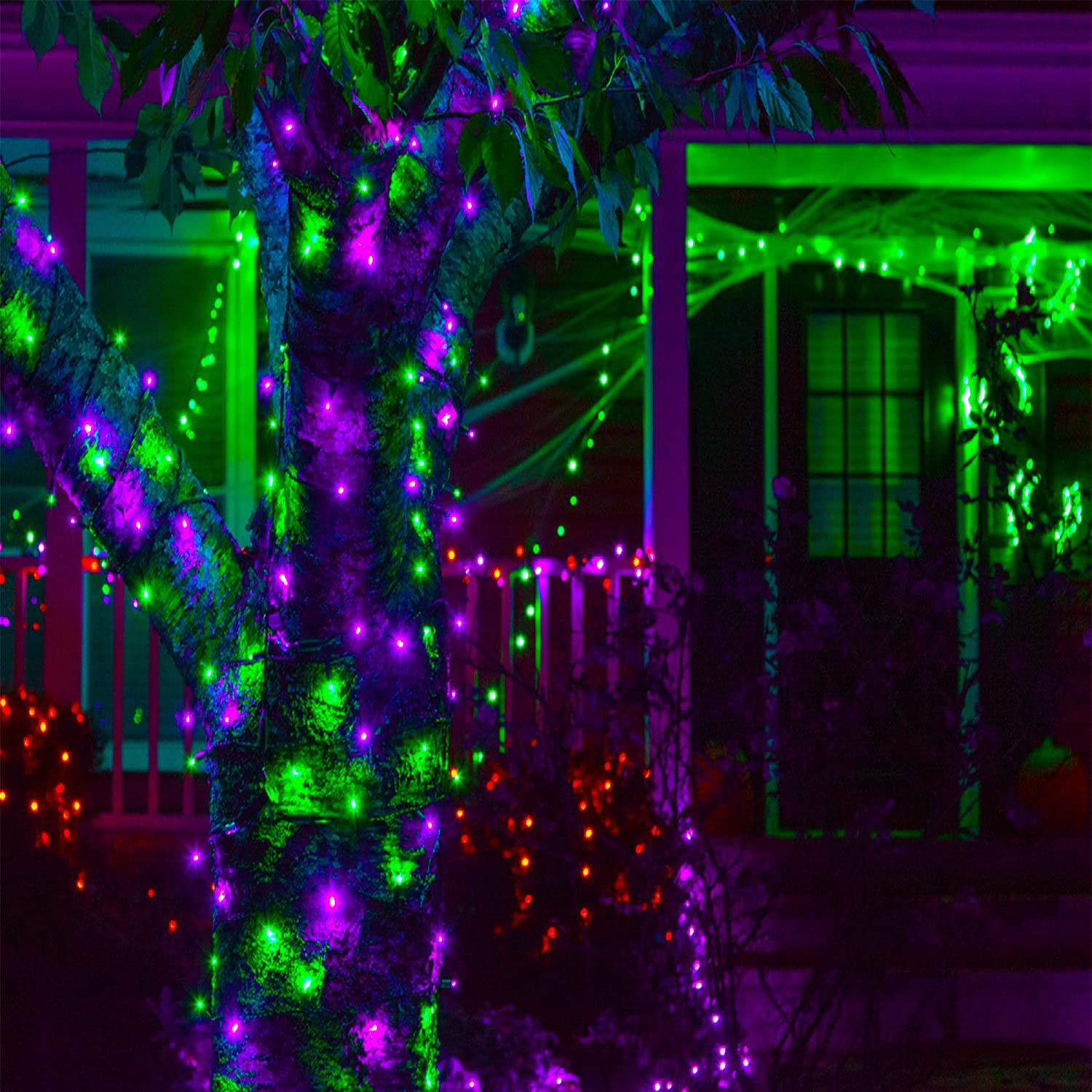 weillsnow LED Christmas Lights 164FT Green Waterproof 8 Twinkle Functions Model HB-500COI for Indoor Outdoor Decoration