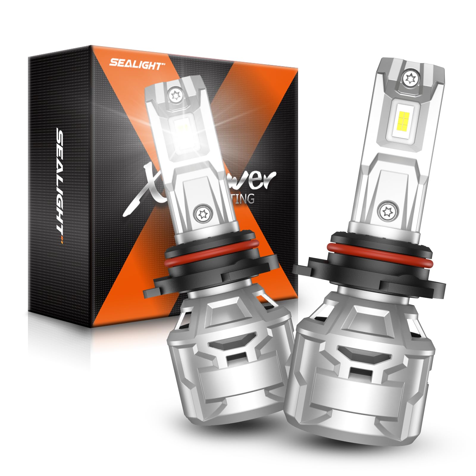 Sealight 30000Lm Brightness 9012 Bulb, 6500K Non-Polarity 9012 Fog Light, 60000Hrs Long Lifespan With 15000Rpm Cooling Fan, Plug