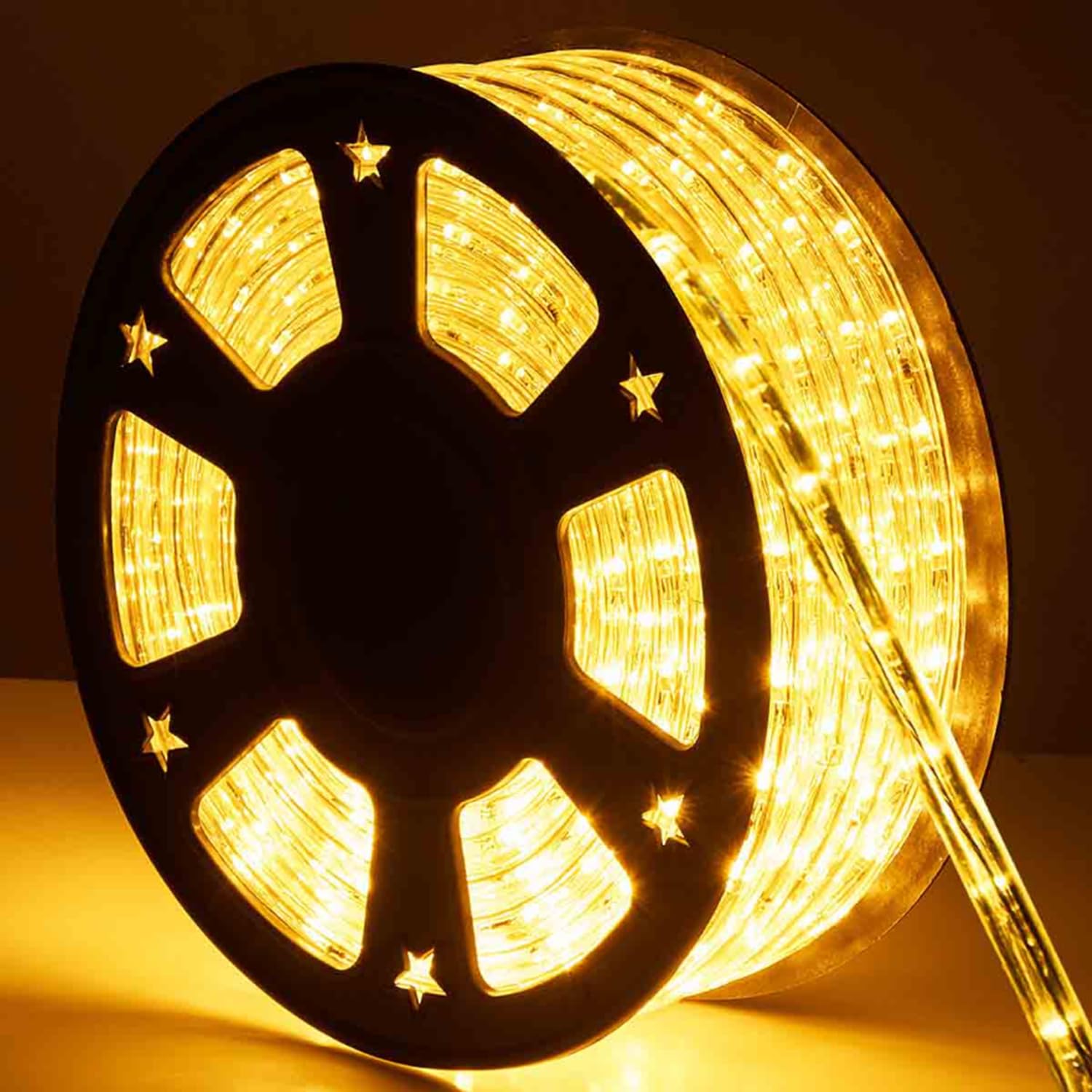 Tuanchuanrp 100Ft Warm White Led Rope Lights - Waterproof Outdoor String Lights For Garden & Christmas