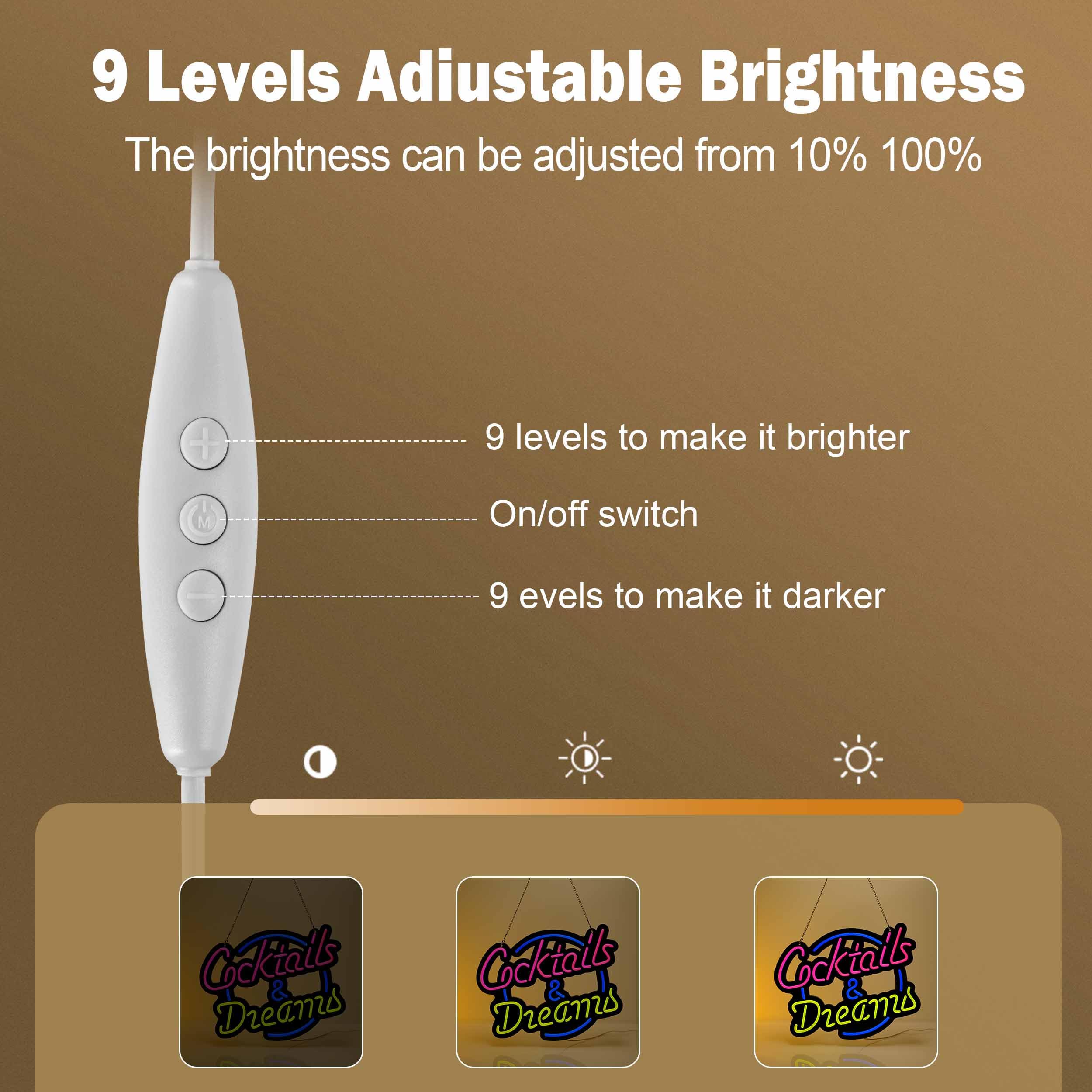 Vgvlgnss Ultrathin Neon Sign Art - Yellow Cocktails Wall Light For Bedroom, Cafe, Wedding Decor