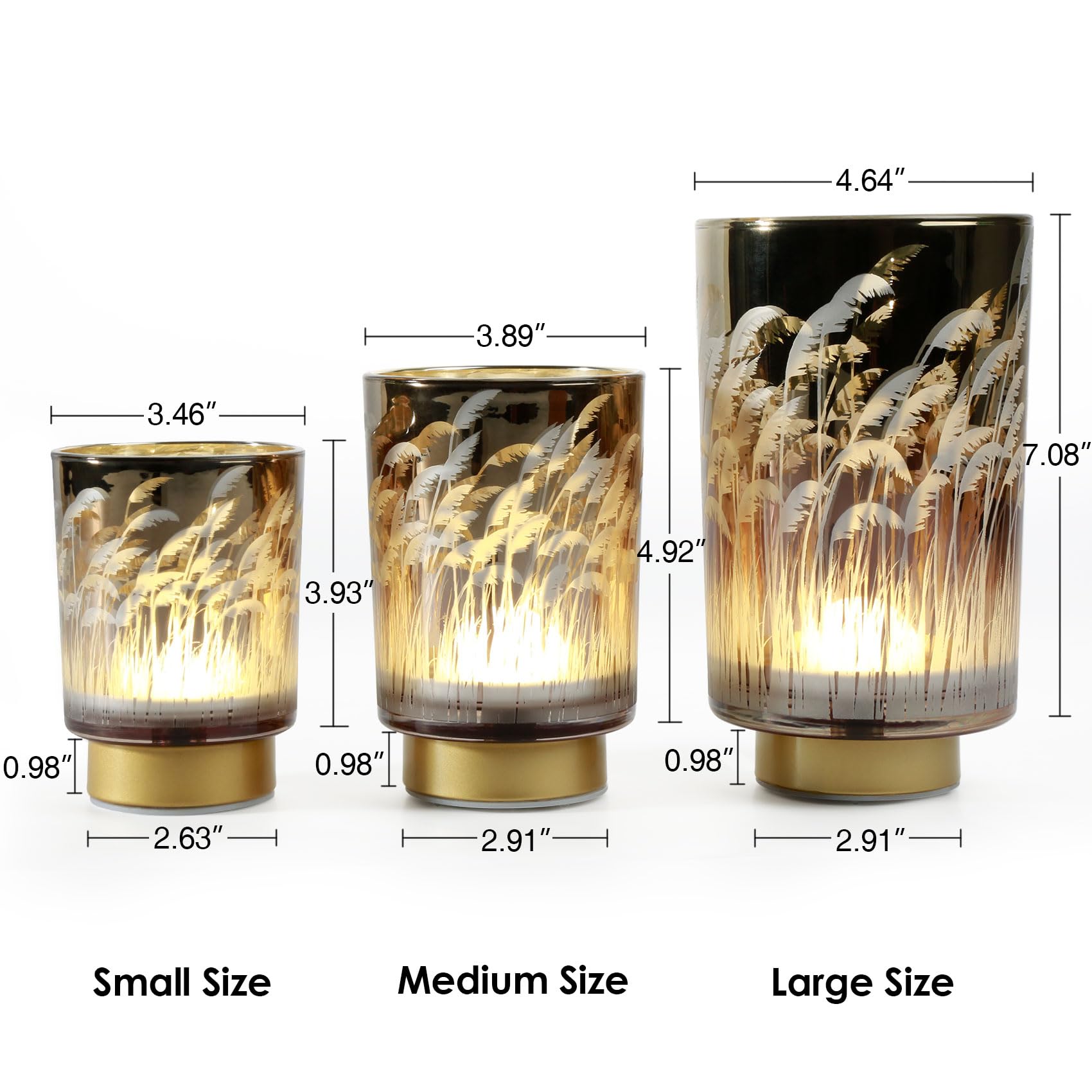 Eywamage Small Battery Operated Table Lamp With Remote, Pampas Cordless Glass Accent Lamp Lights For Bedroom Kitchen Living Room