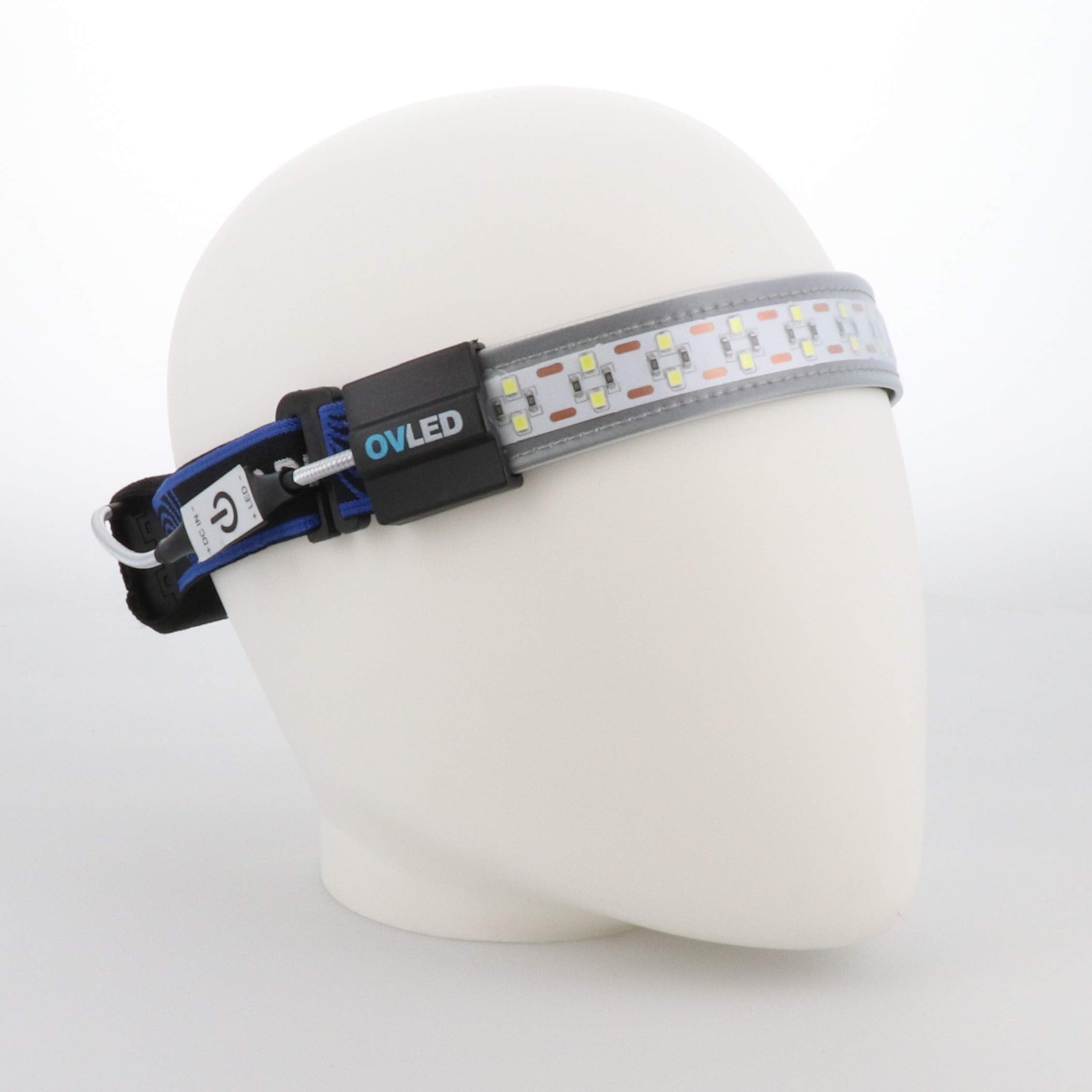 Optimal Ventures LED Headlamp, 300 Lumens, Nylon, Model 802100, Blue, AAA Battery Powered, Best Rated for Running and Camping