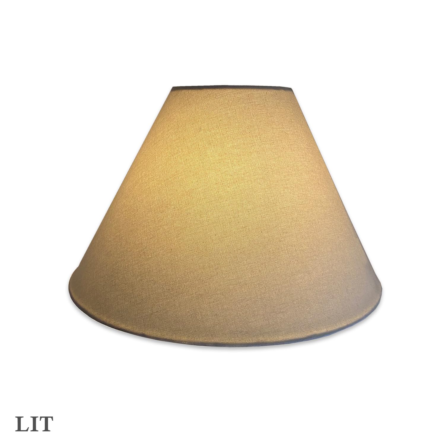 Royal Designs, Inc. Coolie Empire Hardback Lamp Shade, Hb-607-14Lneg, Linen Eggshell, 5 X 14 X 9.5