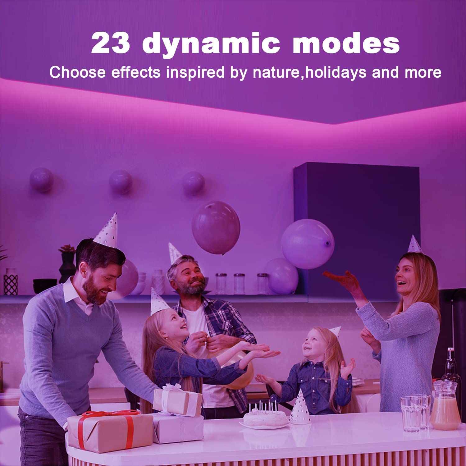 Dalattin Led Lights For Bedroom 200Ft, Smart Led Strip Lights With App Control Remote, Rgb Led Light Strips, 24V Led Strip Light